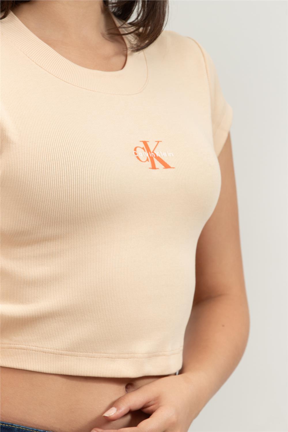 Calvin Klein Kadın Bisiklet Yaka T-Shirt