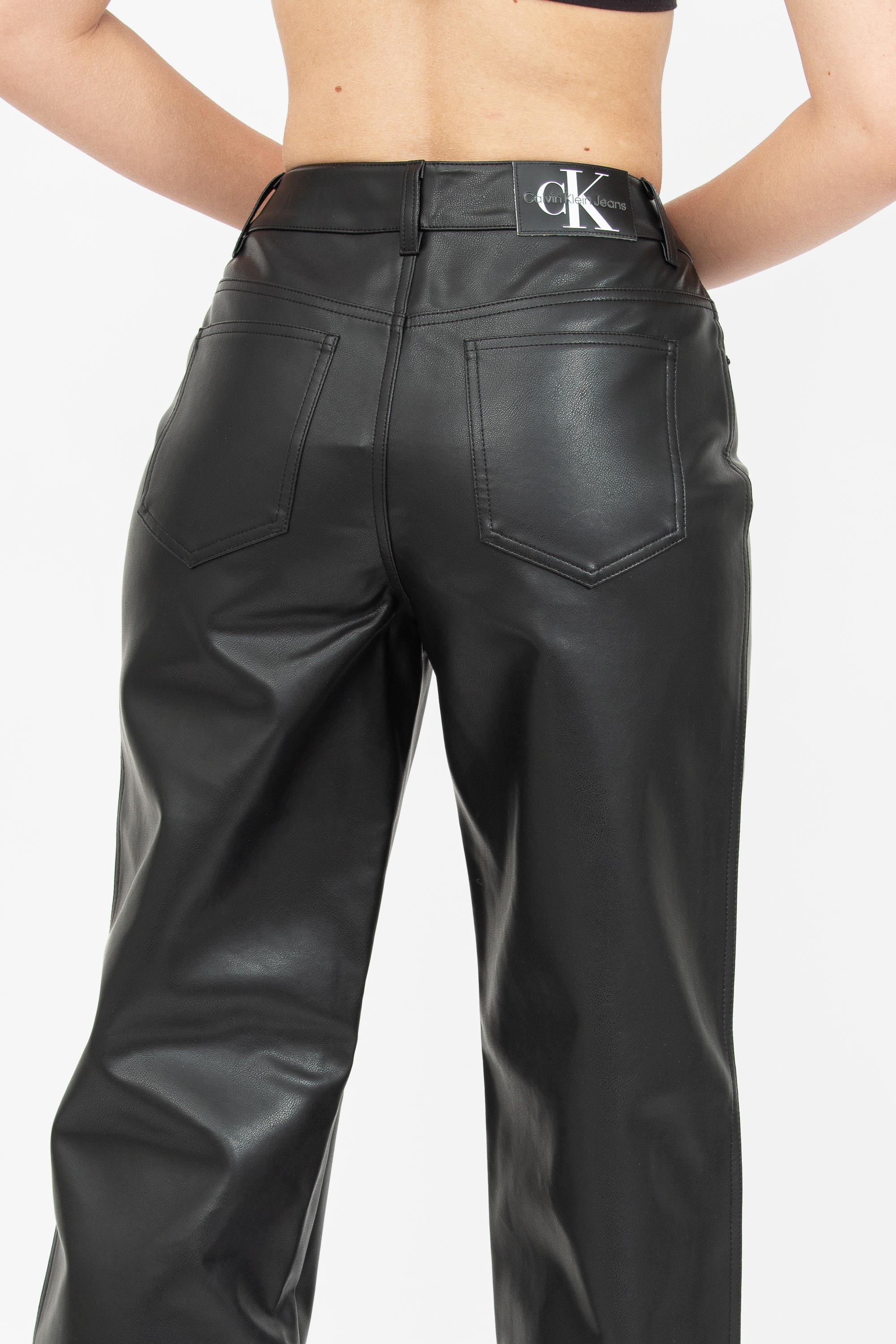Calvin Klein Kadın Deri Pantolon