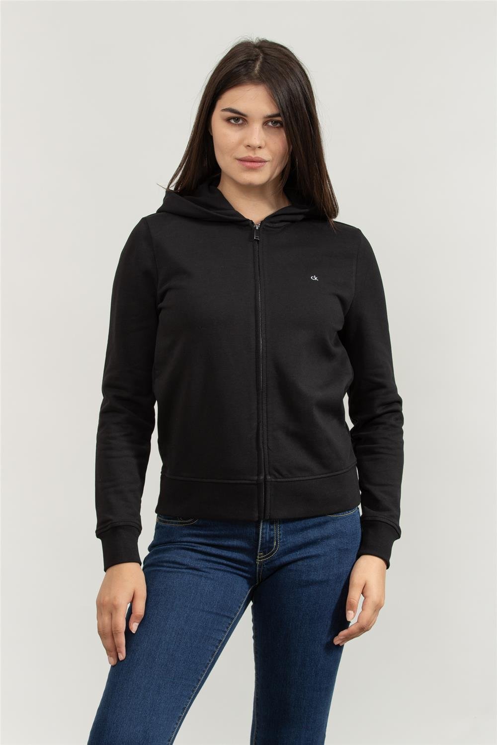 Calvin Klein Kadın Fermuarlı Sweatshirt