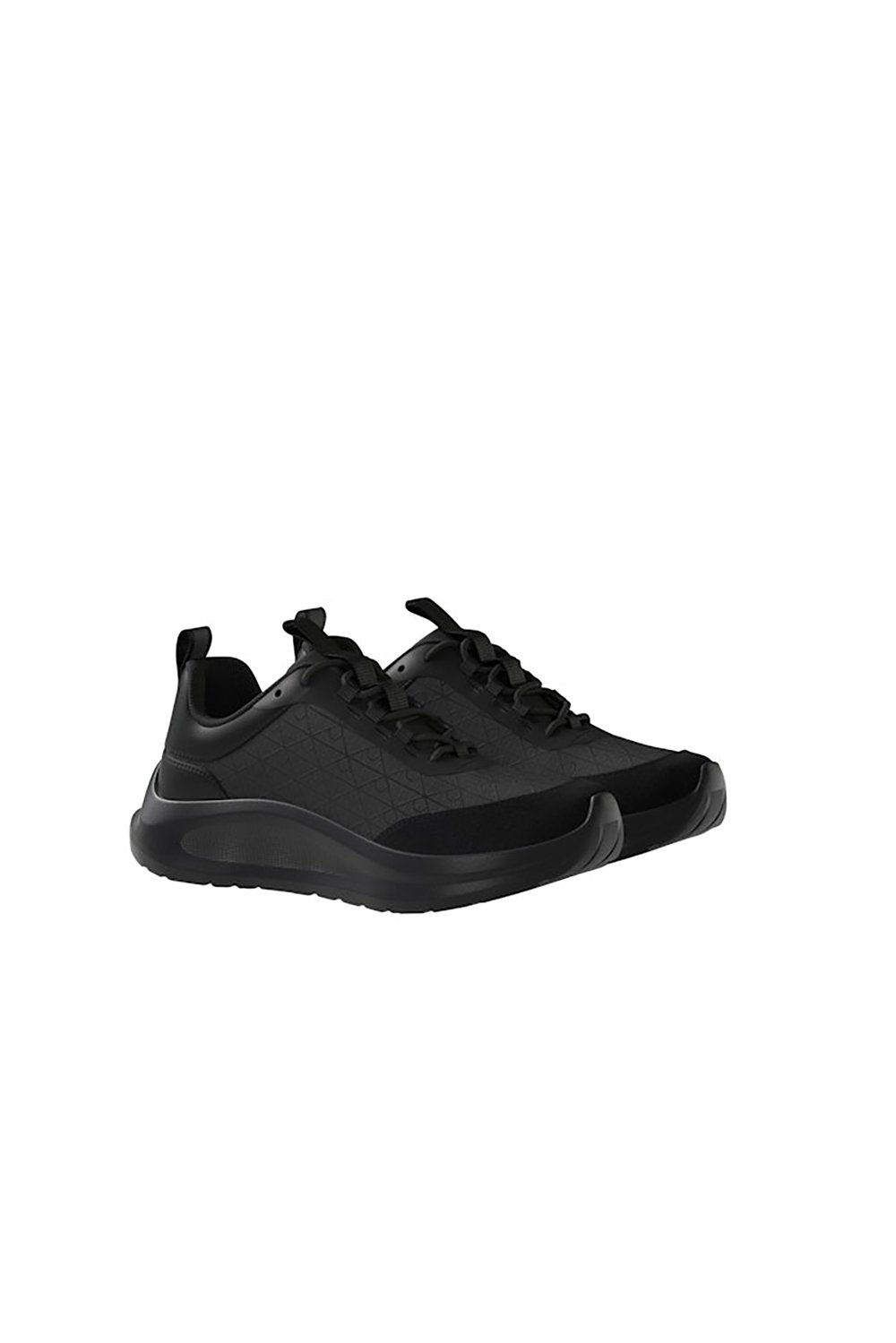 Calvin Klein Light Eva Runn Laceup Aop Kadın Sneaker Siyah