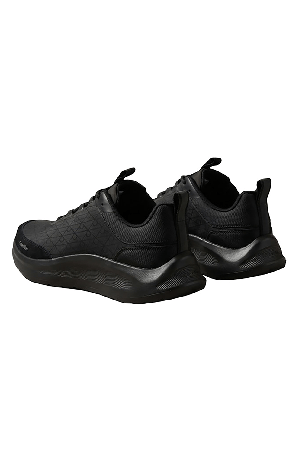 Calvin Klein Light Eva Runn Laceup Aop Erkek Sneaker Siyah
