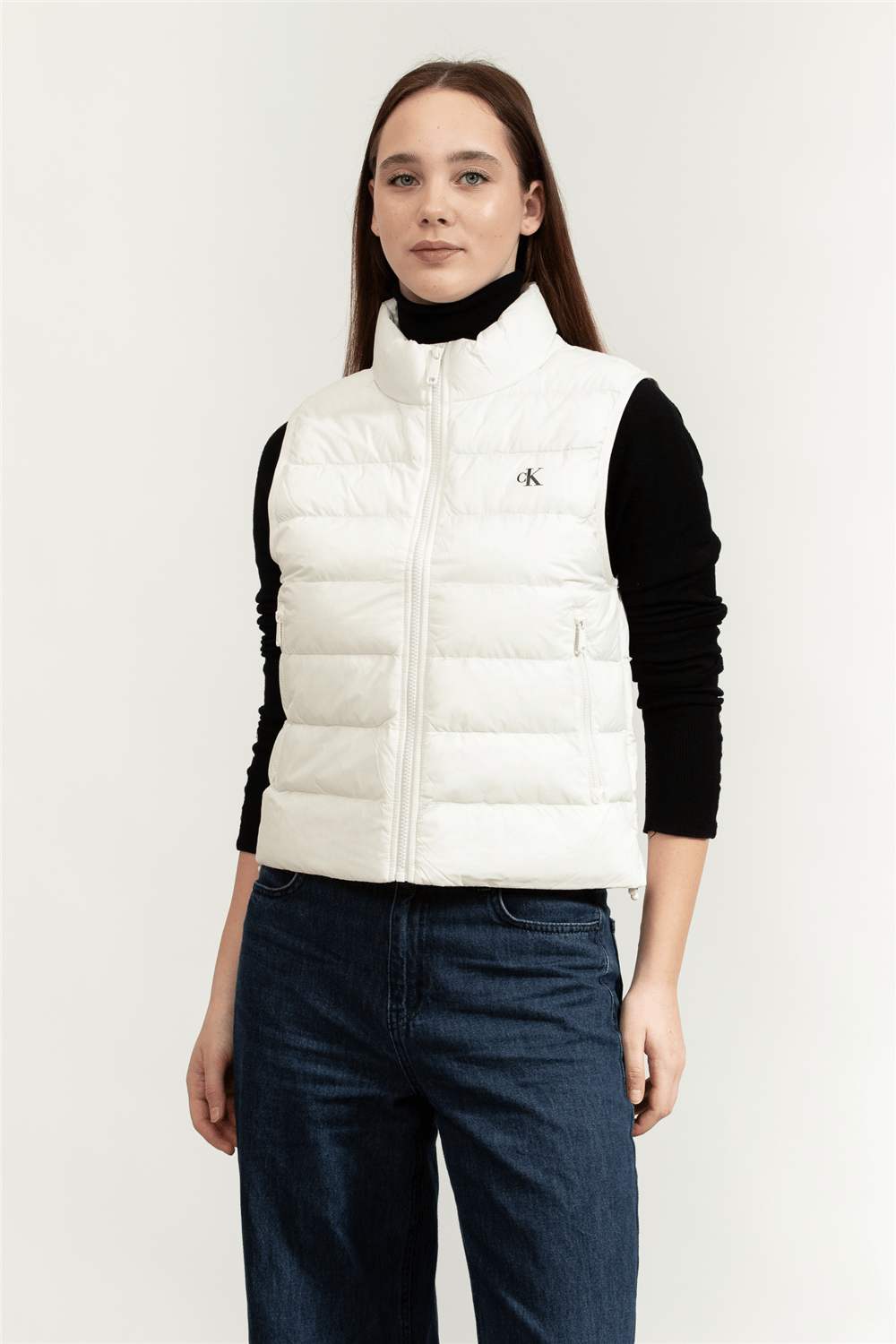 Calvin Klein Lightweight Quilted Vest Packabl Kadın Şişme Yelek