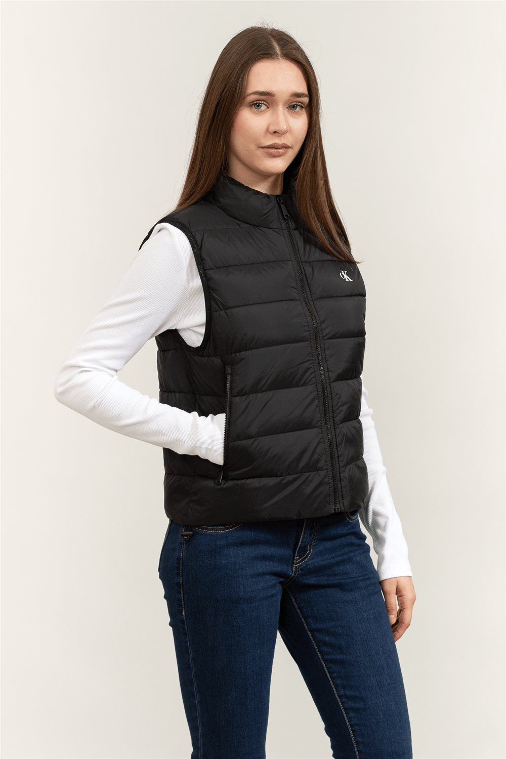 Calvin Klein Lightweight Quilted Vest Packabl Kadın Şişme Yelek