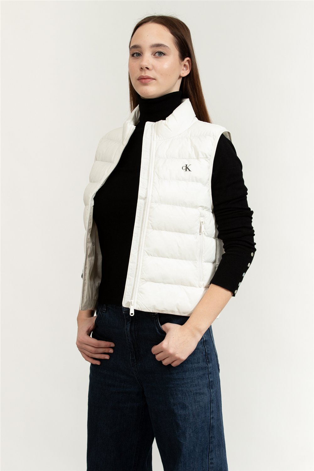 Calvin Klein Lightweight Quilted Vest Packabl Kadın Şişme Yelek