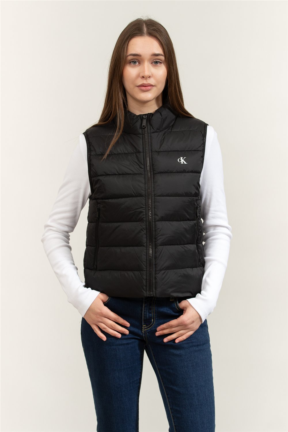 Calvin Klein Lightweight Quilted Vest Packabl Kadın Şişme Yelek