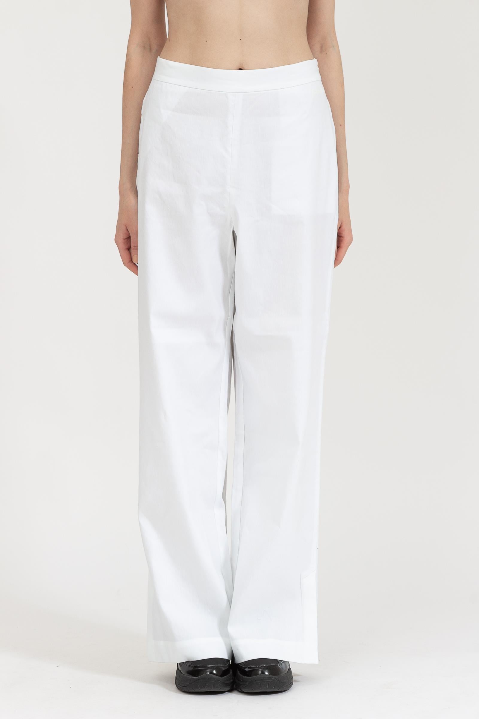 Calvin Klein Linen Wide Leg Pant Kadın Chino Pantolon