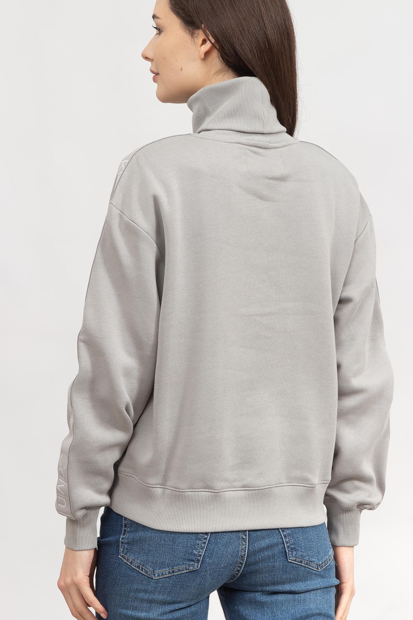 Calvin Klein Logo Tape/Jacquard Kadın Bisiklet Yaka Sweatshirt