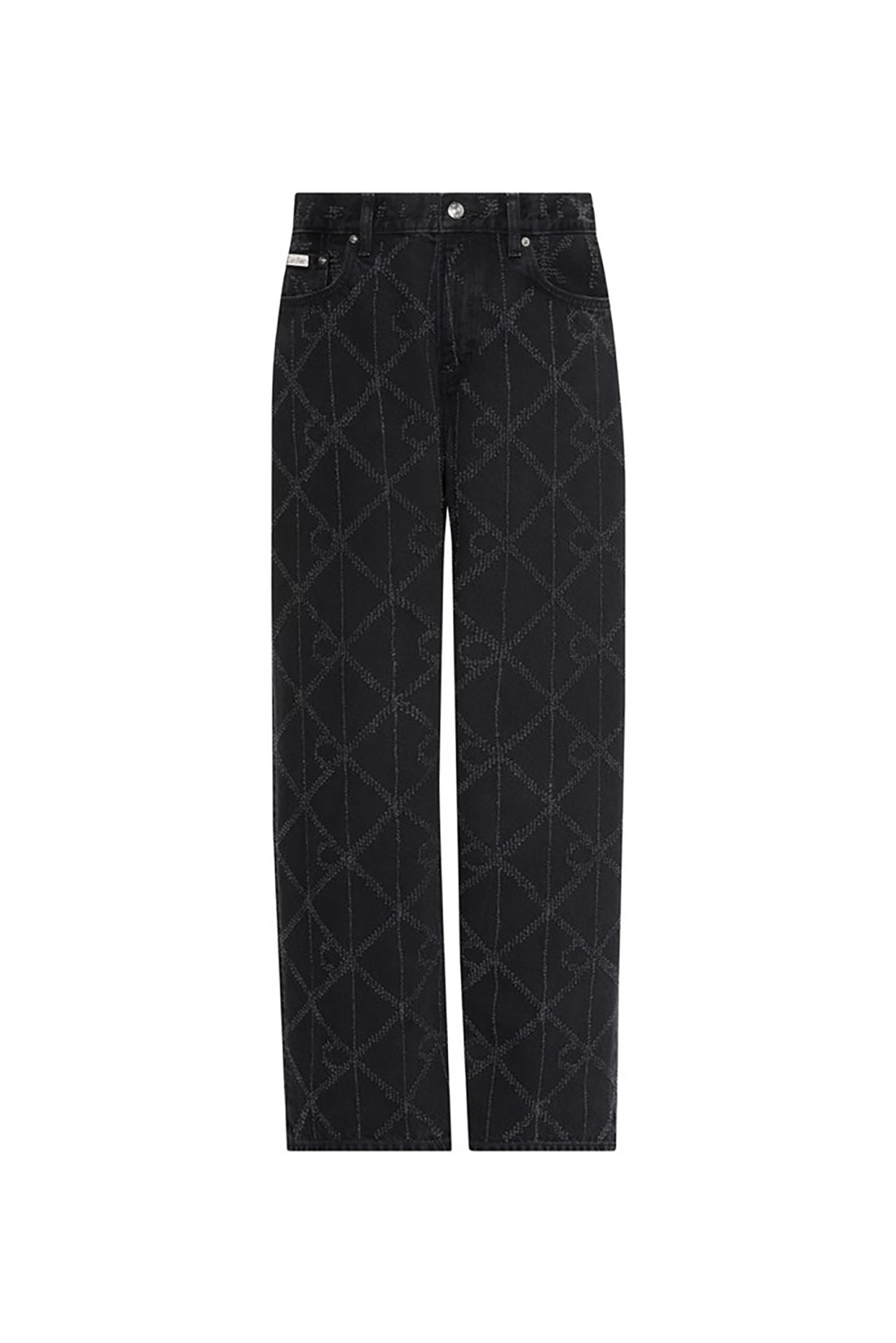Calvin Klein Low Rise Baggy Ck Worn Black Kadın Jean Pantolon