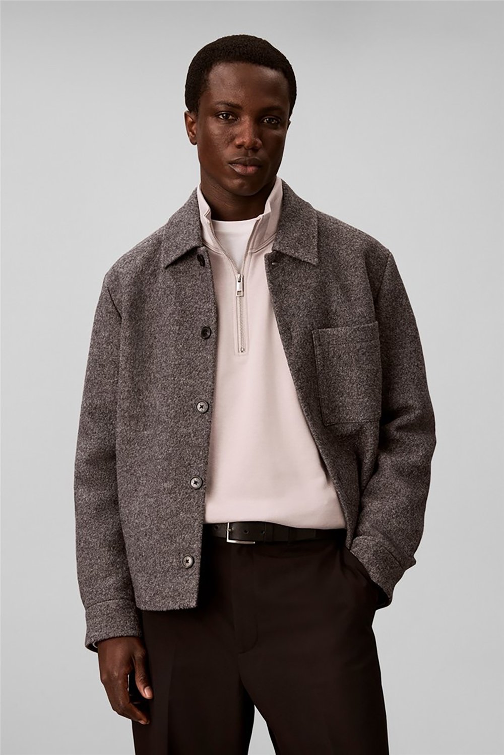Calvin Klein Ls 350 Terry Spw Rubber Badge Qt Erkek Bisiklet Yaka Sweatshirt
