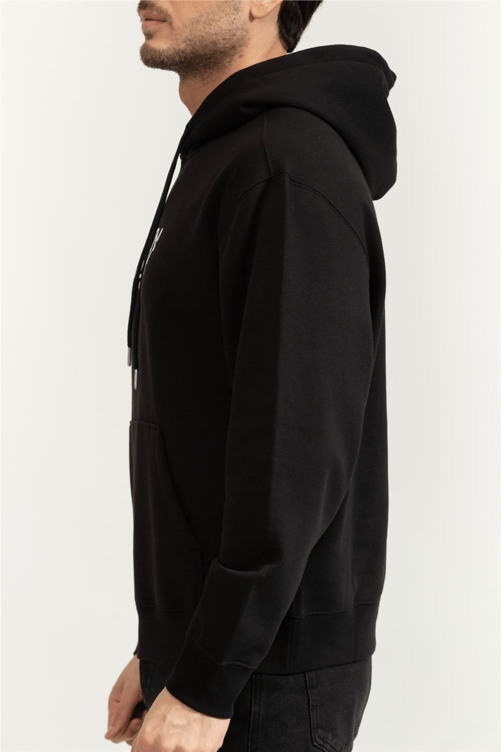 Calvin Klein LS 350Fleece Calvin Tech Graphic Erkek Kapüşonlu Sweatshirt