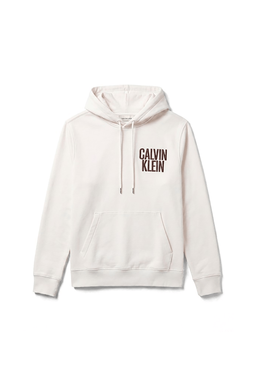 Calvin Klein Ls 350Fleece Eu Bold Clvn Kln Ho Erkek Bisiklet Yaka Sweatshirt Beyaz