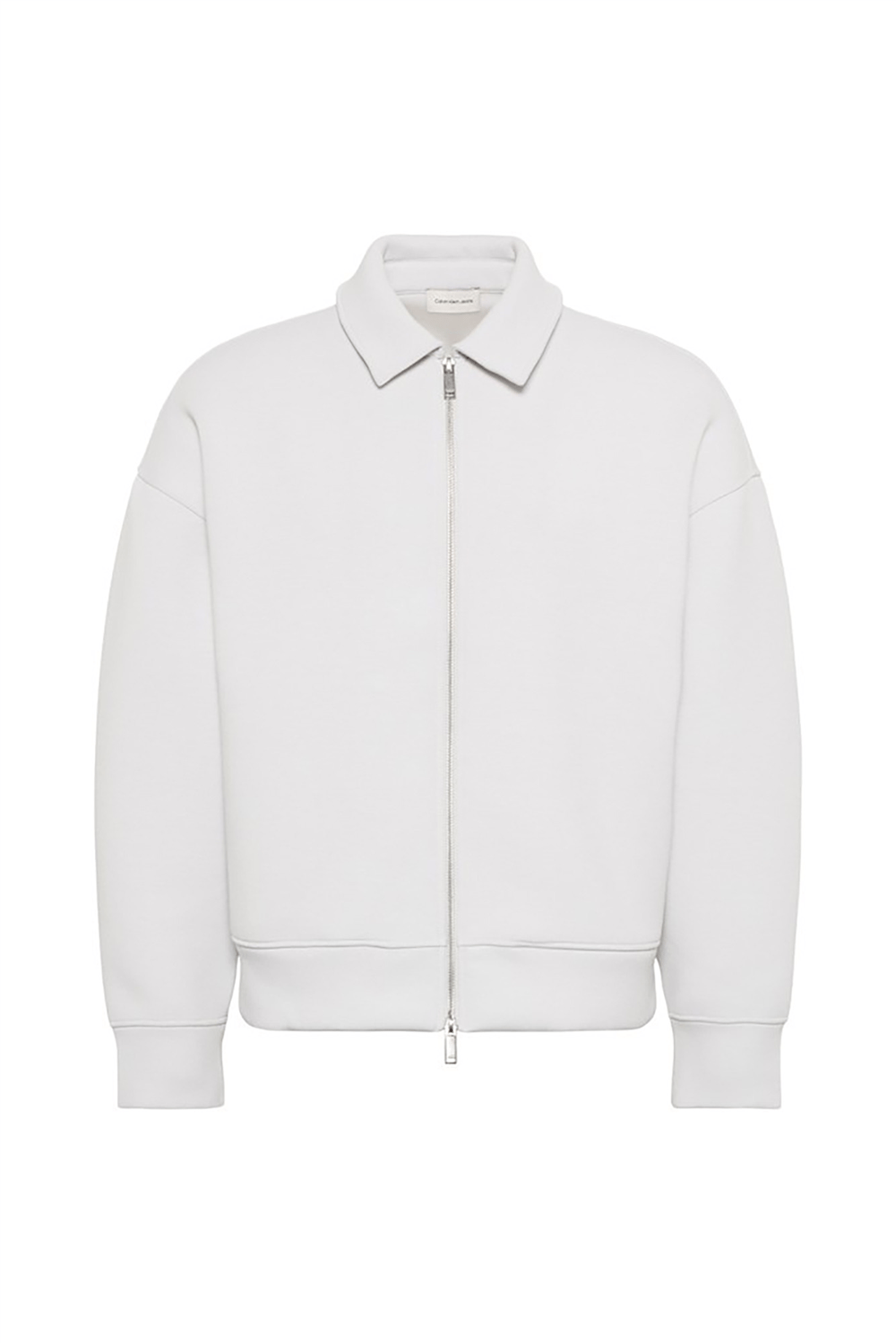 Calvin Klein Ls Cooling Spacer Fz Shirt Jacke Erkek Fermuarlı Sweatshirt Gri