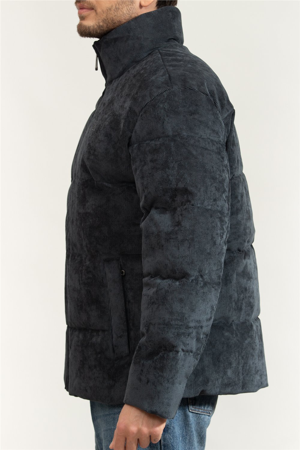 Calvin Klein Ls Corduroy Mid Wt Erkek Şişme Mont