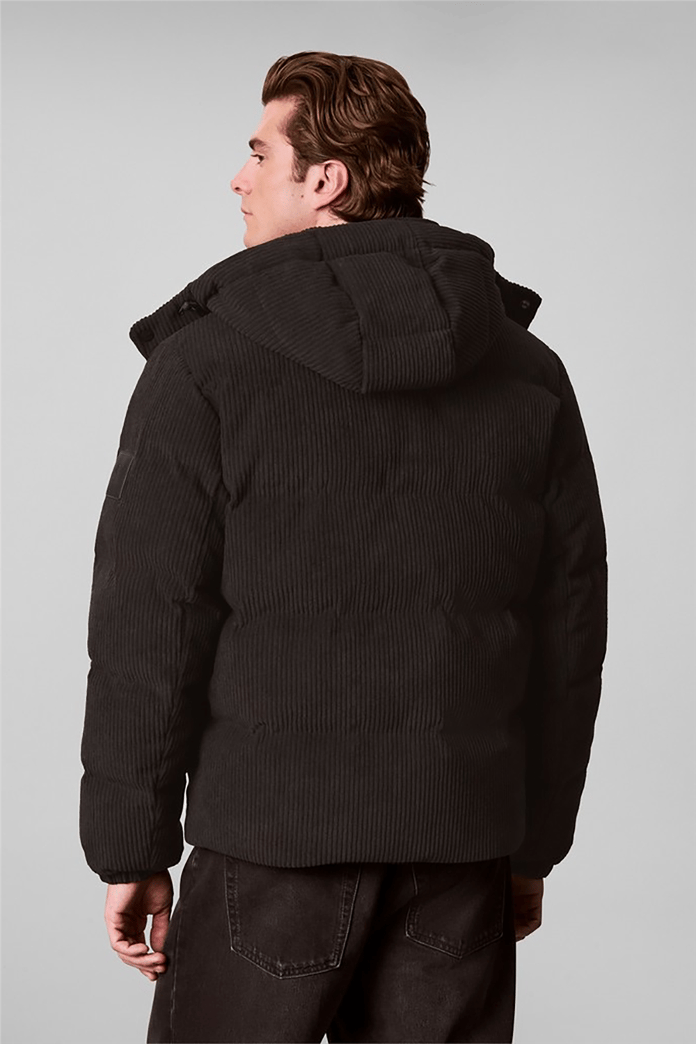 Calvin Klein Ls Corduroy Puffer Hd Down Jkt Erkek Şişme Mont Siyah