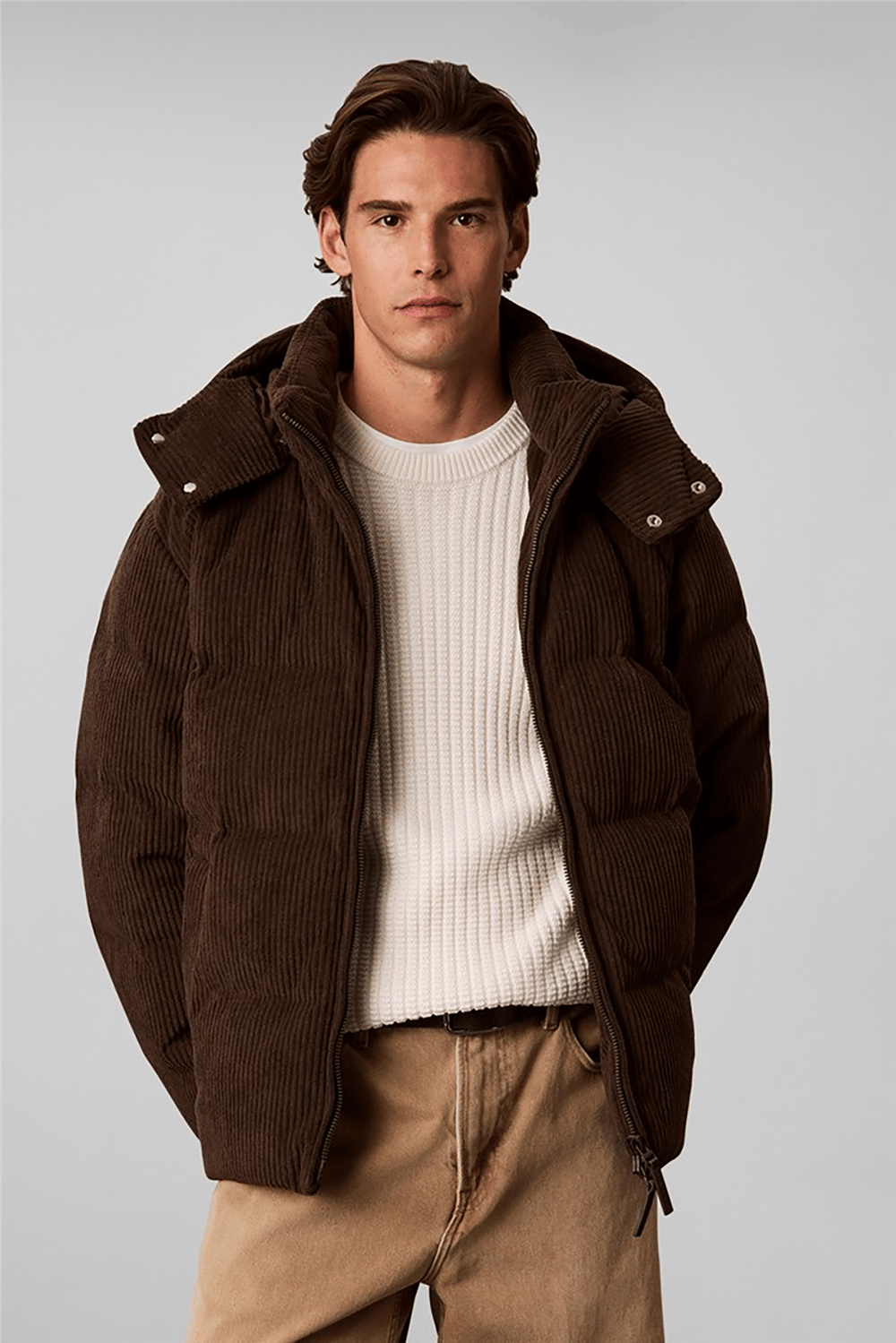 Calvin Klein Ls Corduroy Puffer Hd Down Jkt Erkek Şişme Mont