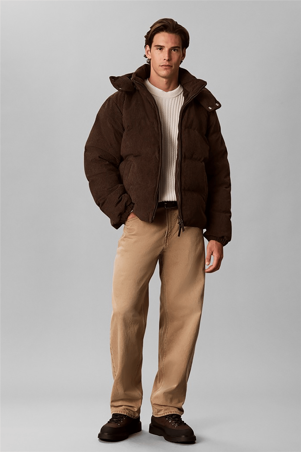 Calvin Klein Ls Corduroy Puffer Hd Down Jkt Erkek Şişme Mont
