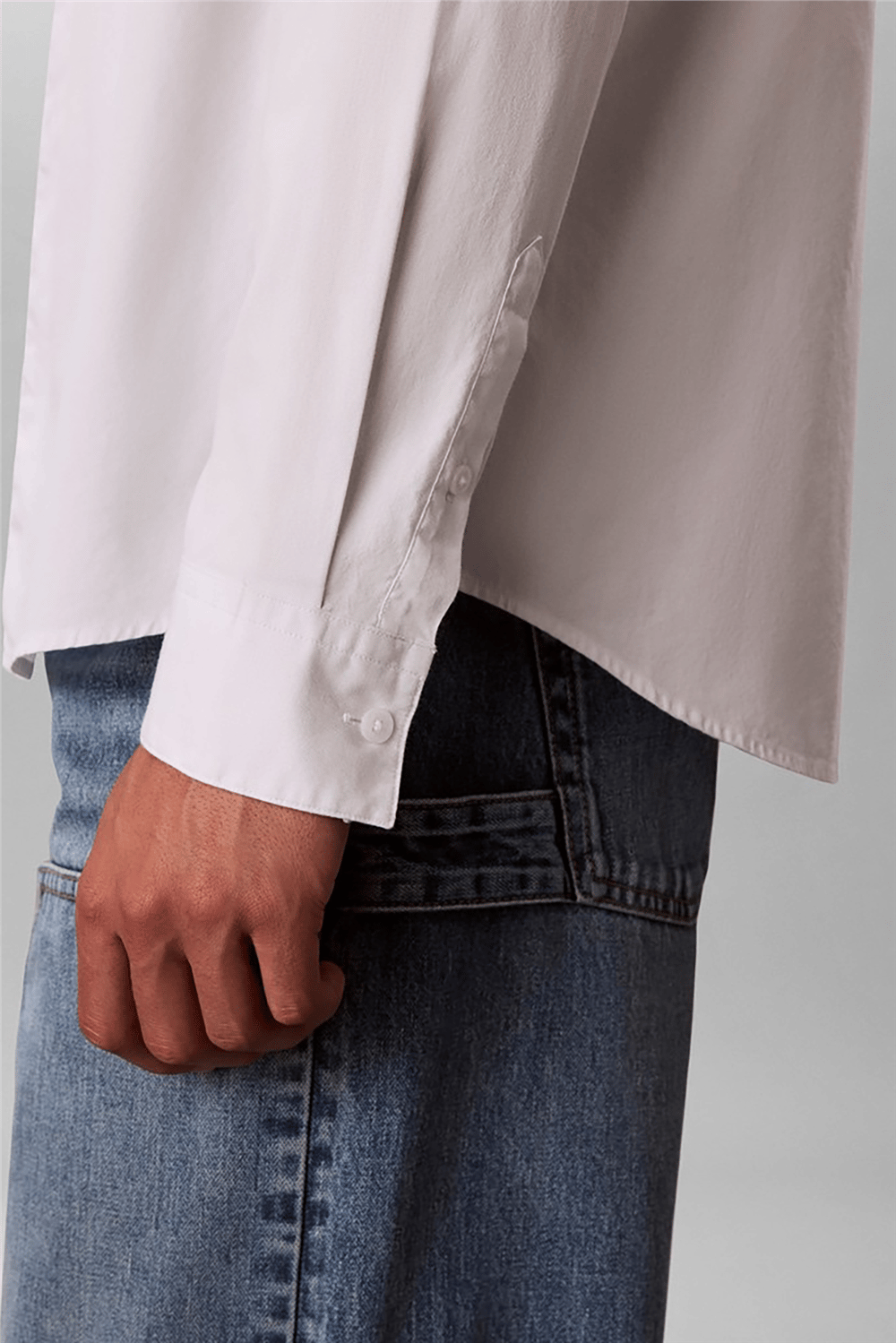 Calvin Klein Ls Eoe Oxford Classic Shirt Erkek Gömlek Beyaz