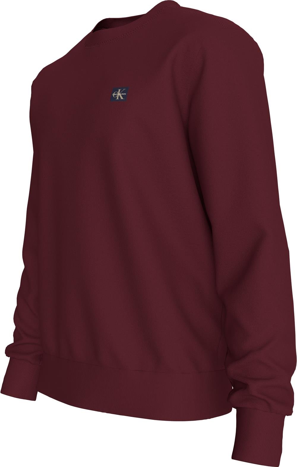 Calvin Klein Ls Eu 350Terry Badge Cn Erkek Bisiklet Yaka Sweatshirt