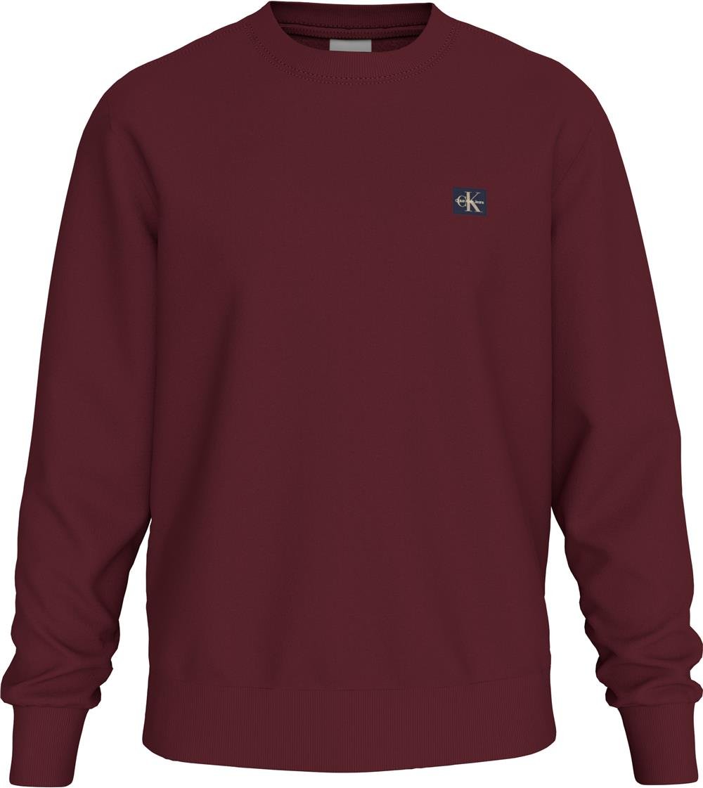 Calvin Klein Ls Eu 350Terry Badge Cn Erkek Bisiklet Yaka Sweatshirt