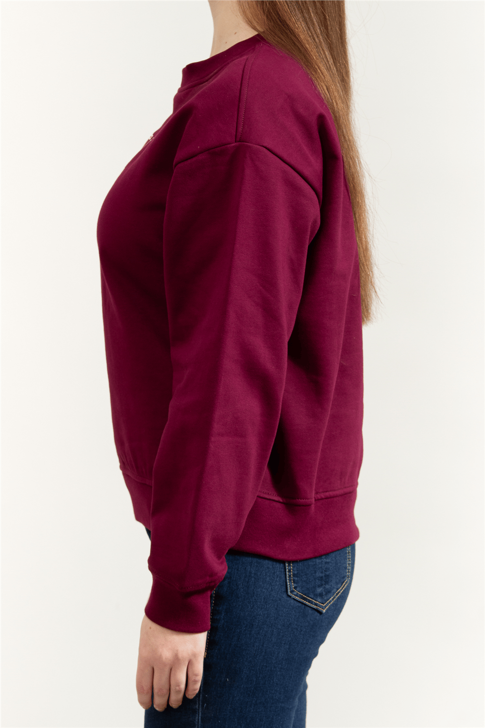 Calvin Klein LS Foil Monologo French Terry Rl Kadın Bisiklet Yaka Sweatshirt
