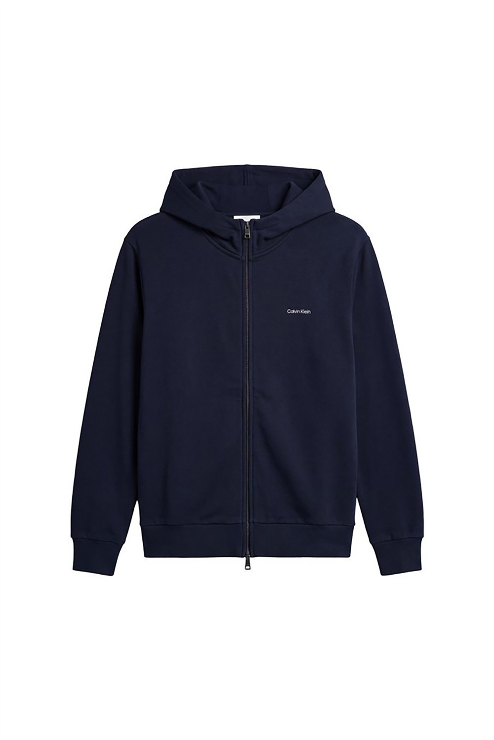 Calvin Klein Ls Micro Logo Dbl Fz Hoodie Erkek Kapüşonlu Sweatshirt Lacivert
