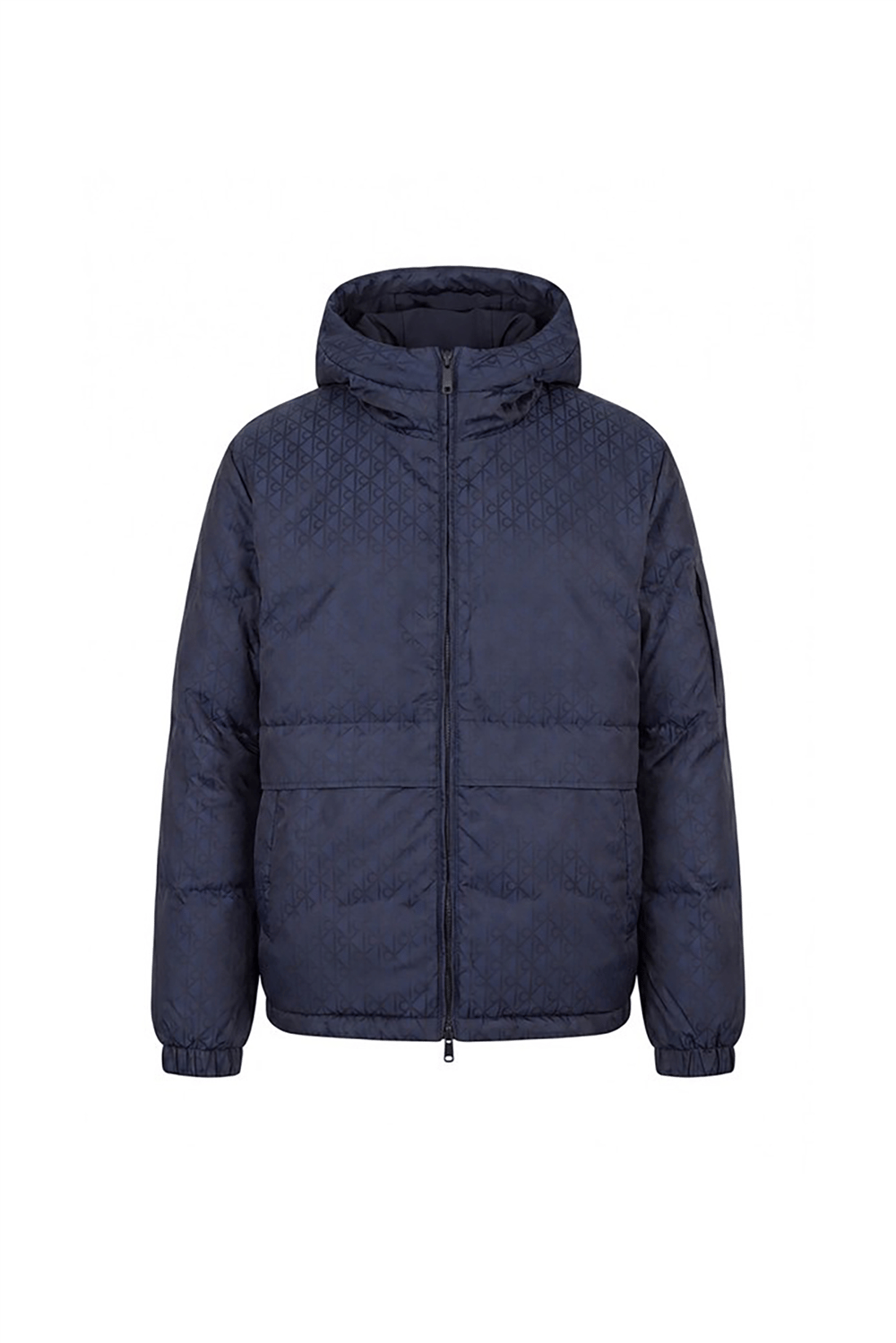 Calvin Klein Ls Nylon Aop Reversible Down Puf Erkek Şişme Mont Lacivert