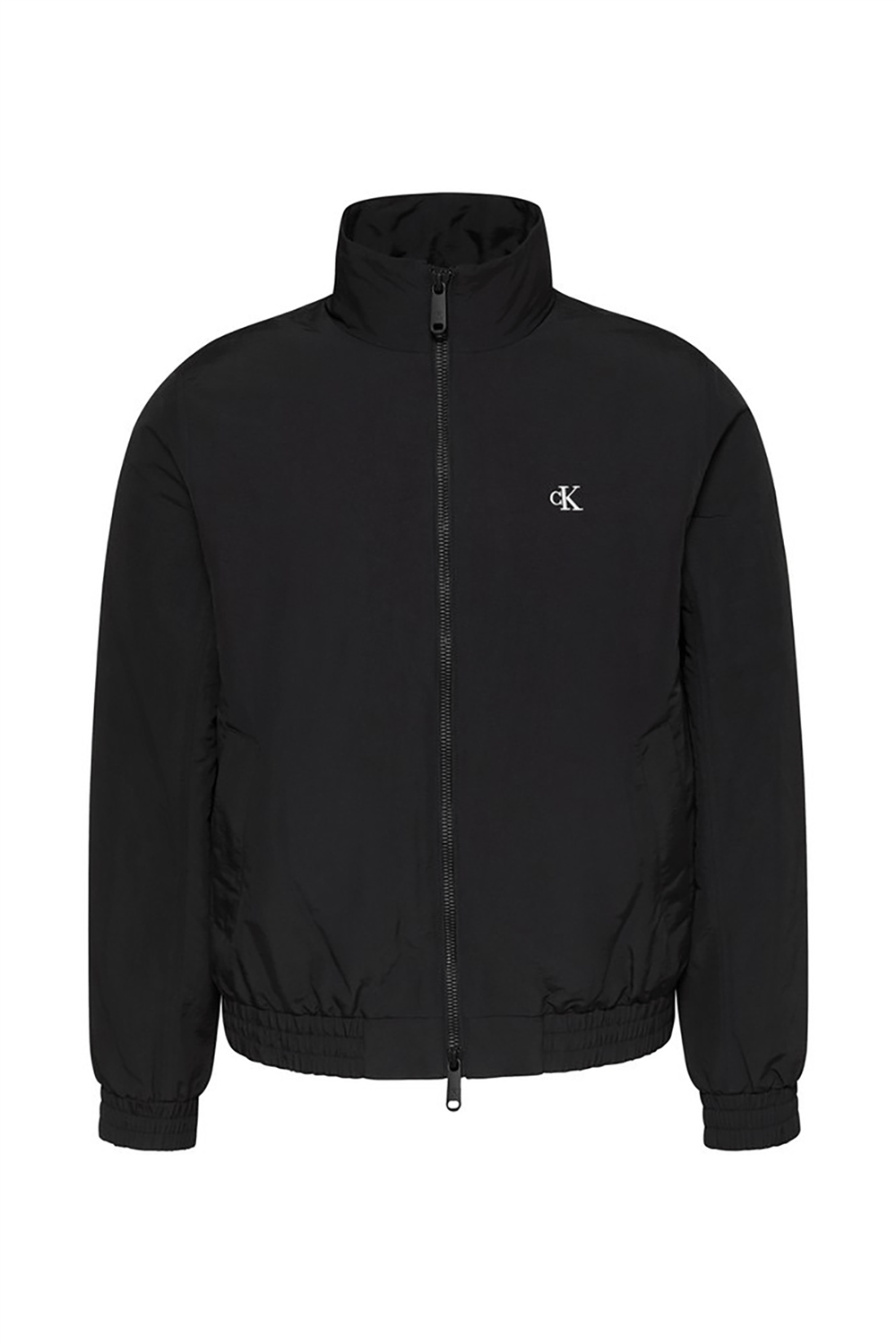 Calvin Klein Ls Padded Nylon Harrington Jacke Erkek Mont Siyah