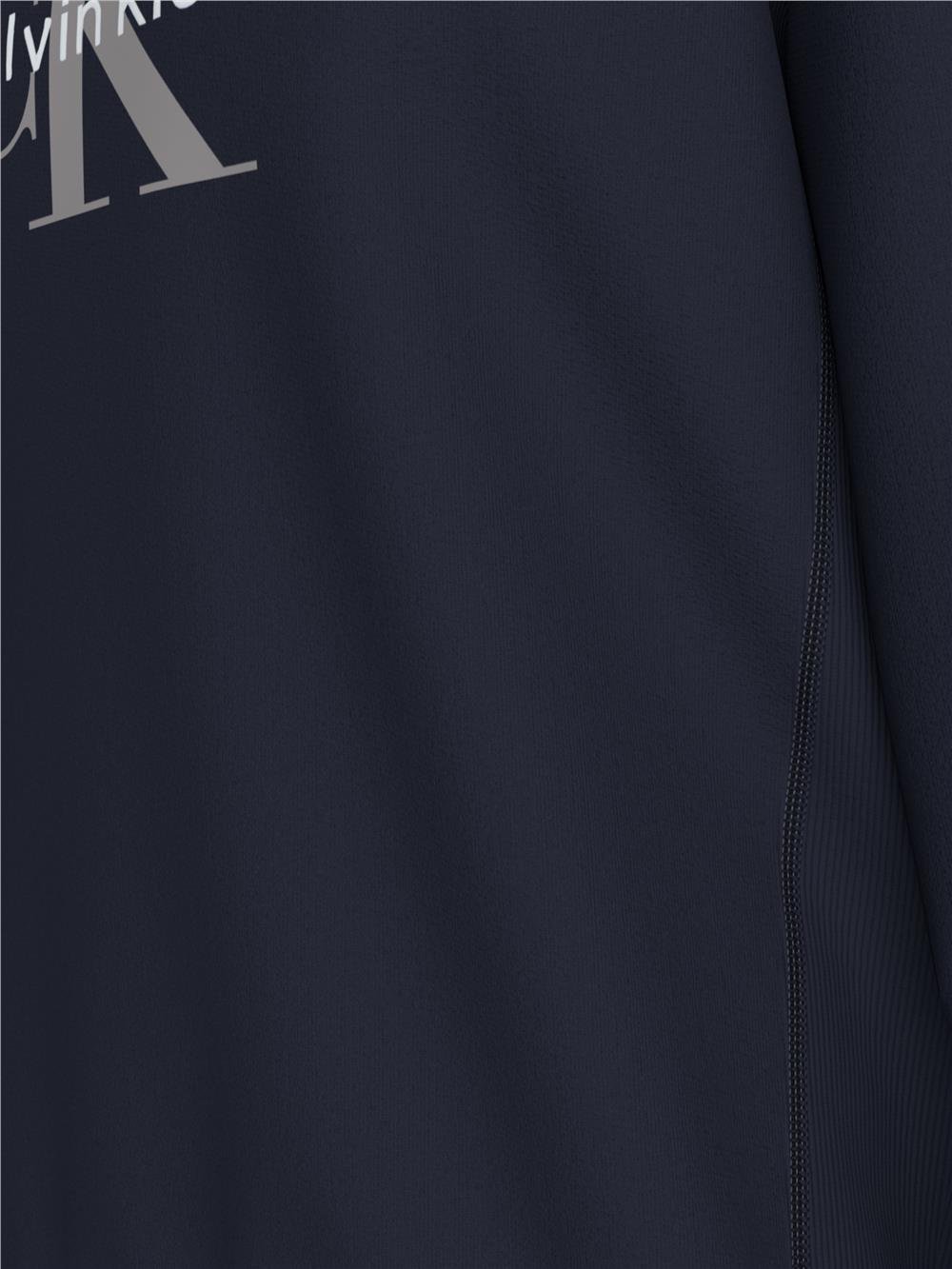 Calvin Klein Ls Premium Terry Monologo Cn Erkek Bisiklet Yaka Sweatshirt