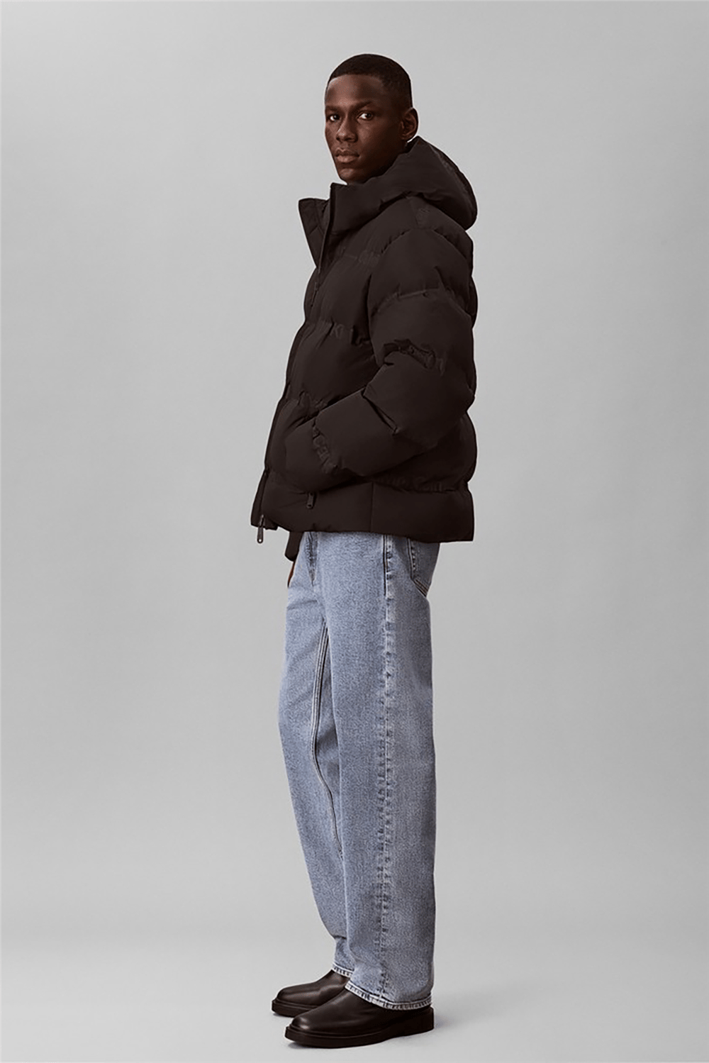 Calvin Klein Ls Rlxd Logo Heat Seal Down Puff Erkek Şişme Mont Siyah