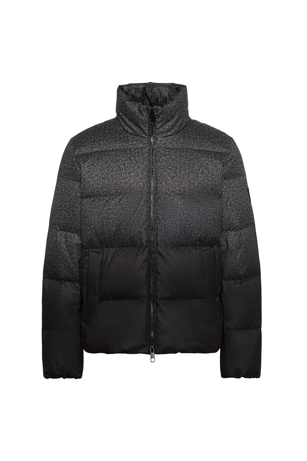 Calvin Klein Ls Rlxd Printed Herringbone Puff Erkek Şişme Mont Gri