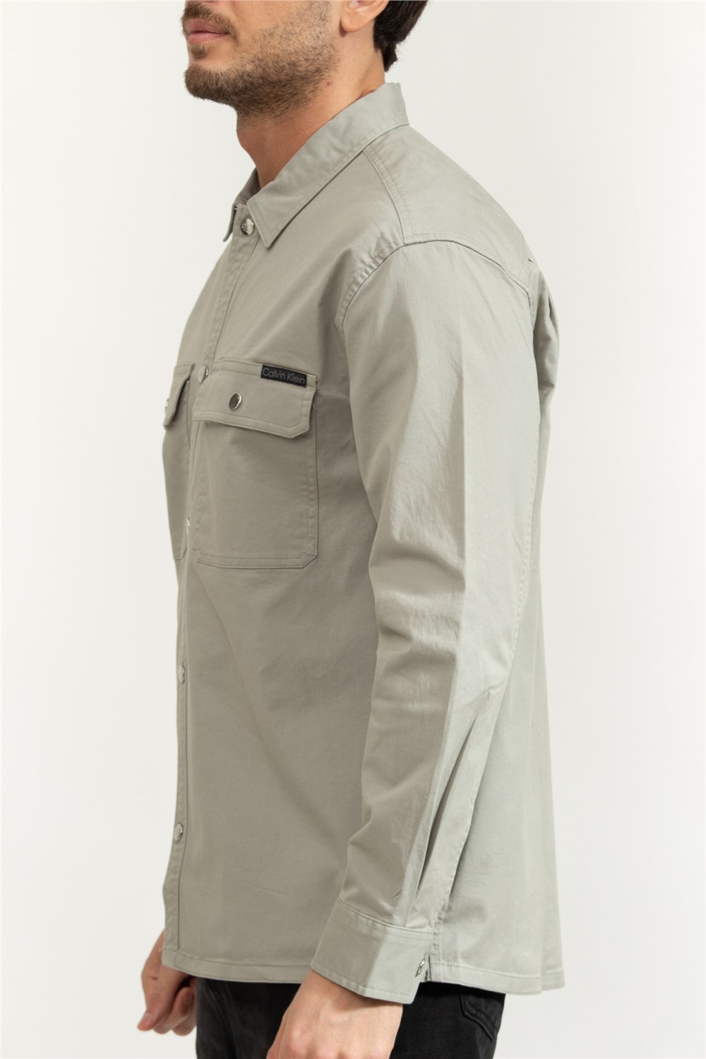 Calvin Klein LS Utility Relaxed Overshirt Erkek Gömlek