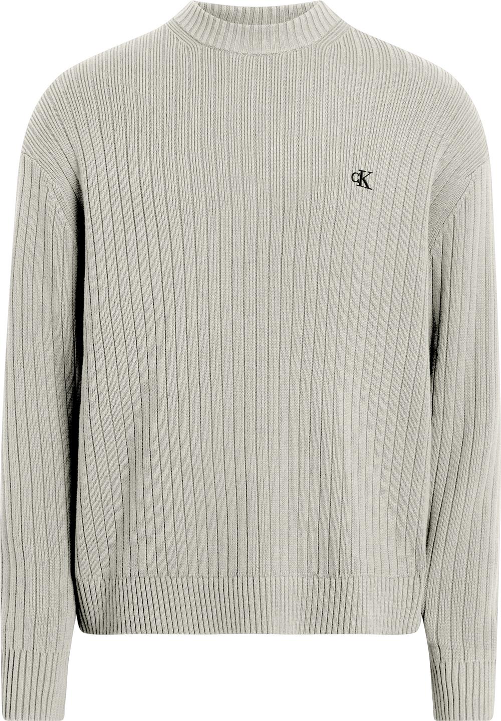 Calvin Klein Ls Vertical Texture Cttn Erkek Triko