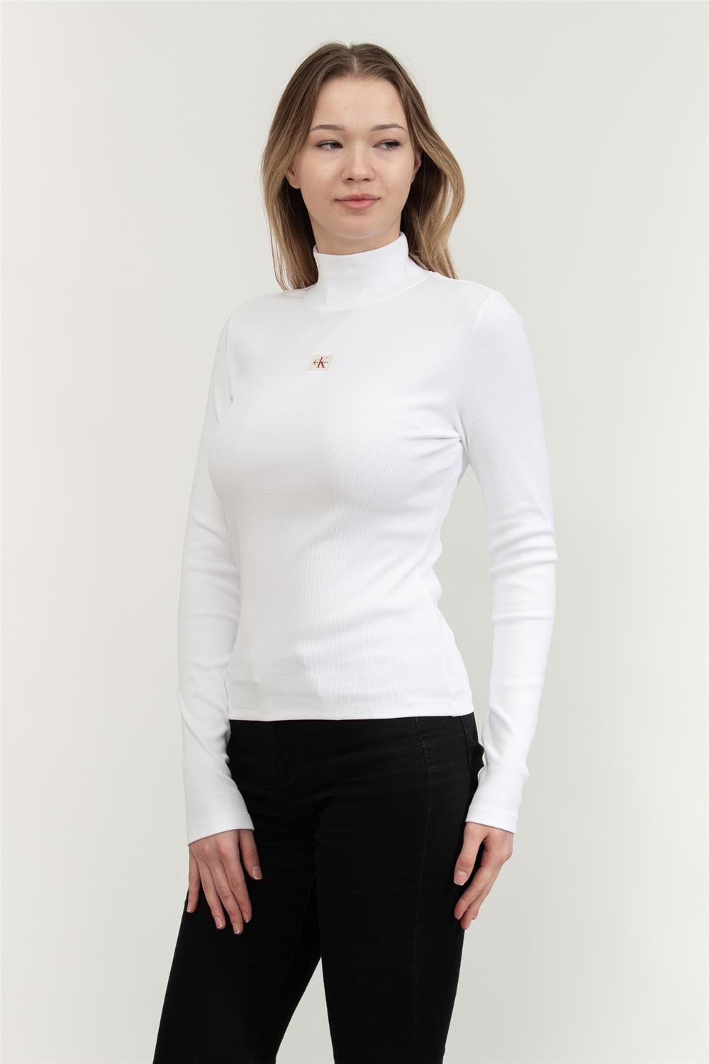 Calvin Klein Ls Woven Label Kadın Gömlek