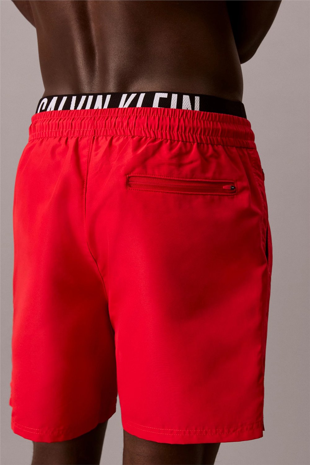 Calvin Klein Medium Drawstring Bo Erkek Şort Mayo Kırmızı