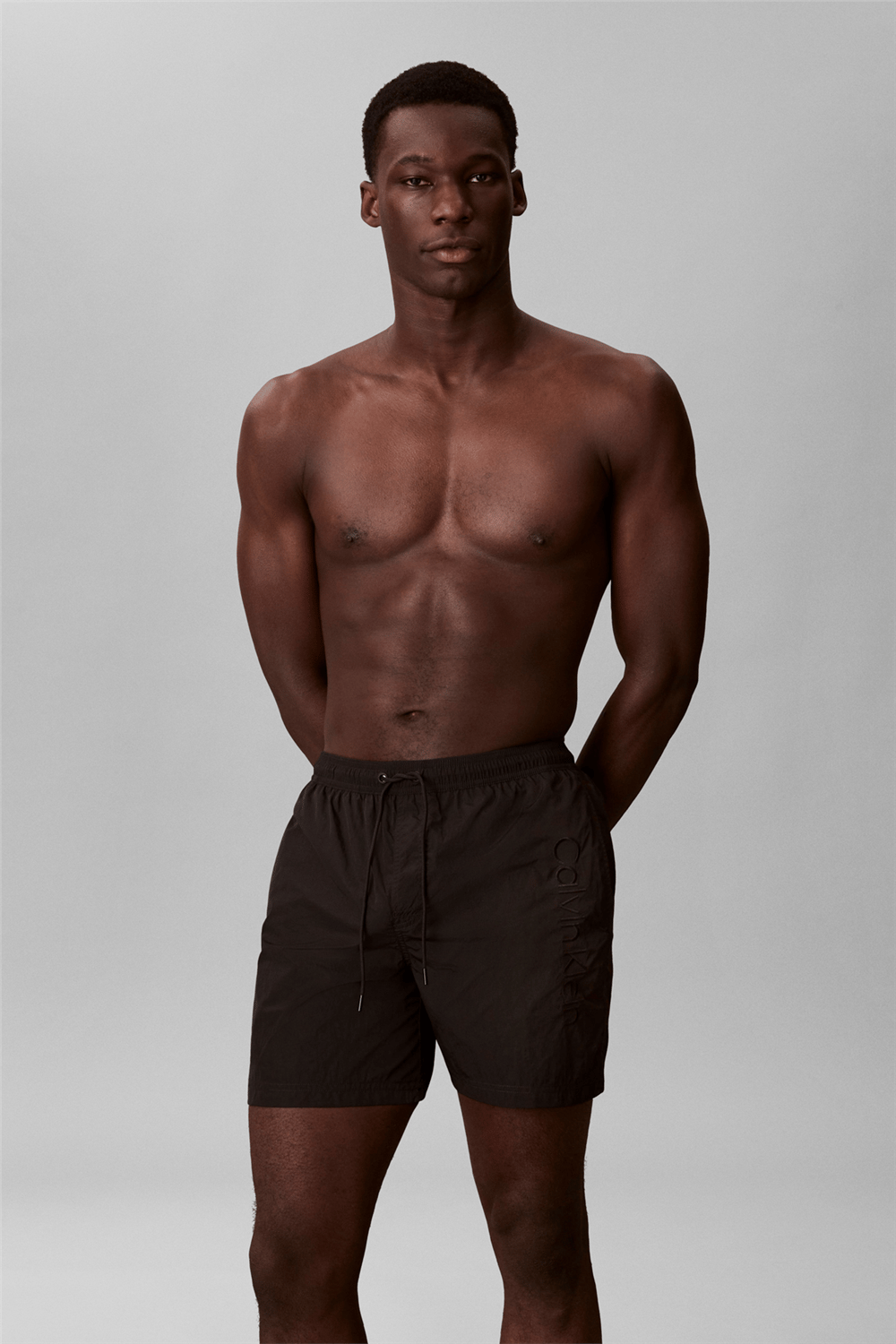 Calvin Klein Medium Drawstring Erkek Şort Mayo Siyah