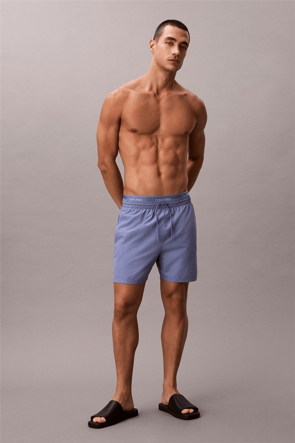 Calvin Klein Medium Drawstring Erkek Şort Mayo Mavi