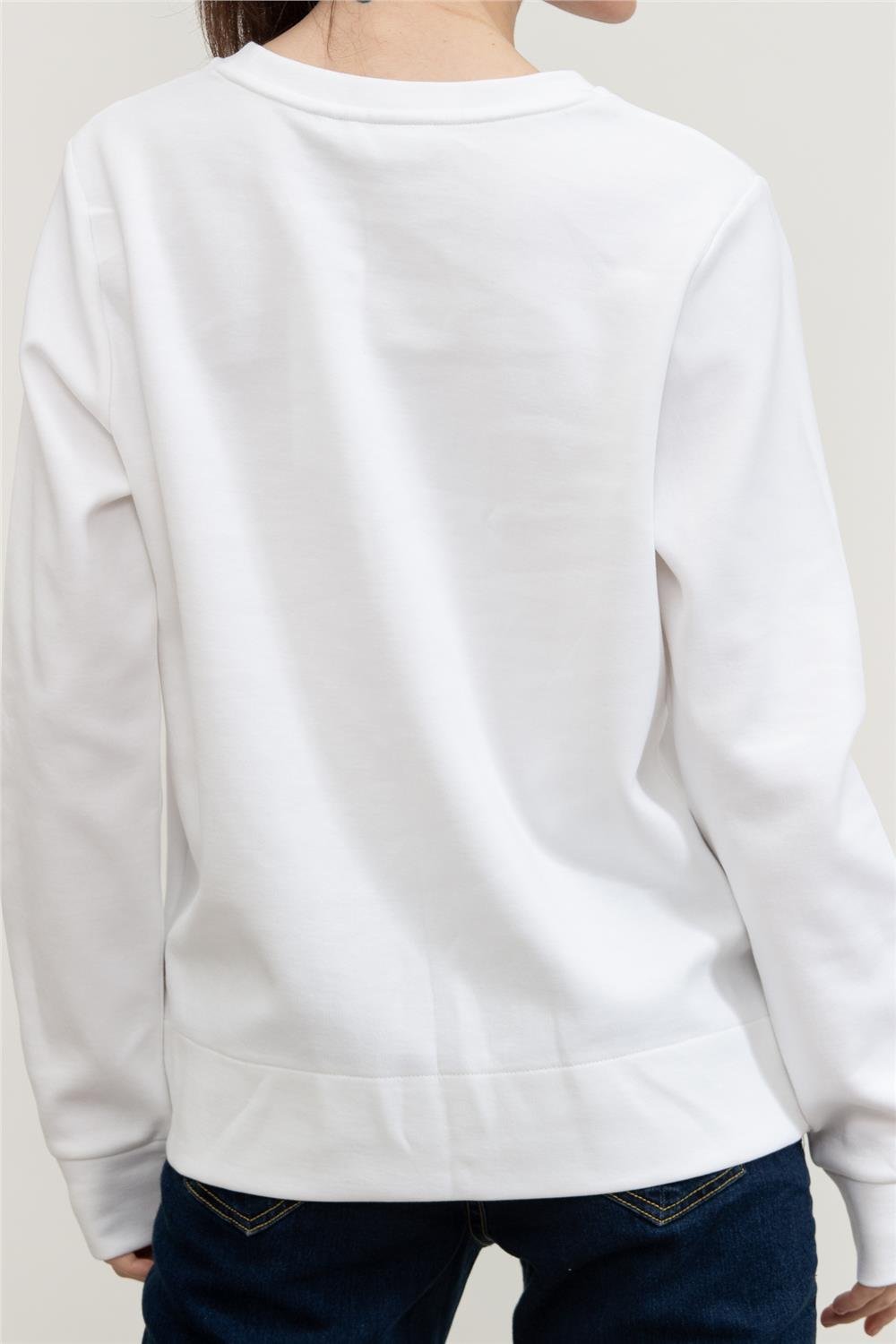 Calvin Klein Micro Logo Ess Kadın Bisiklet Yaka Sweatshirt