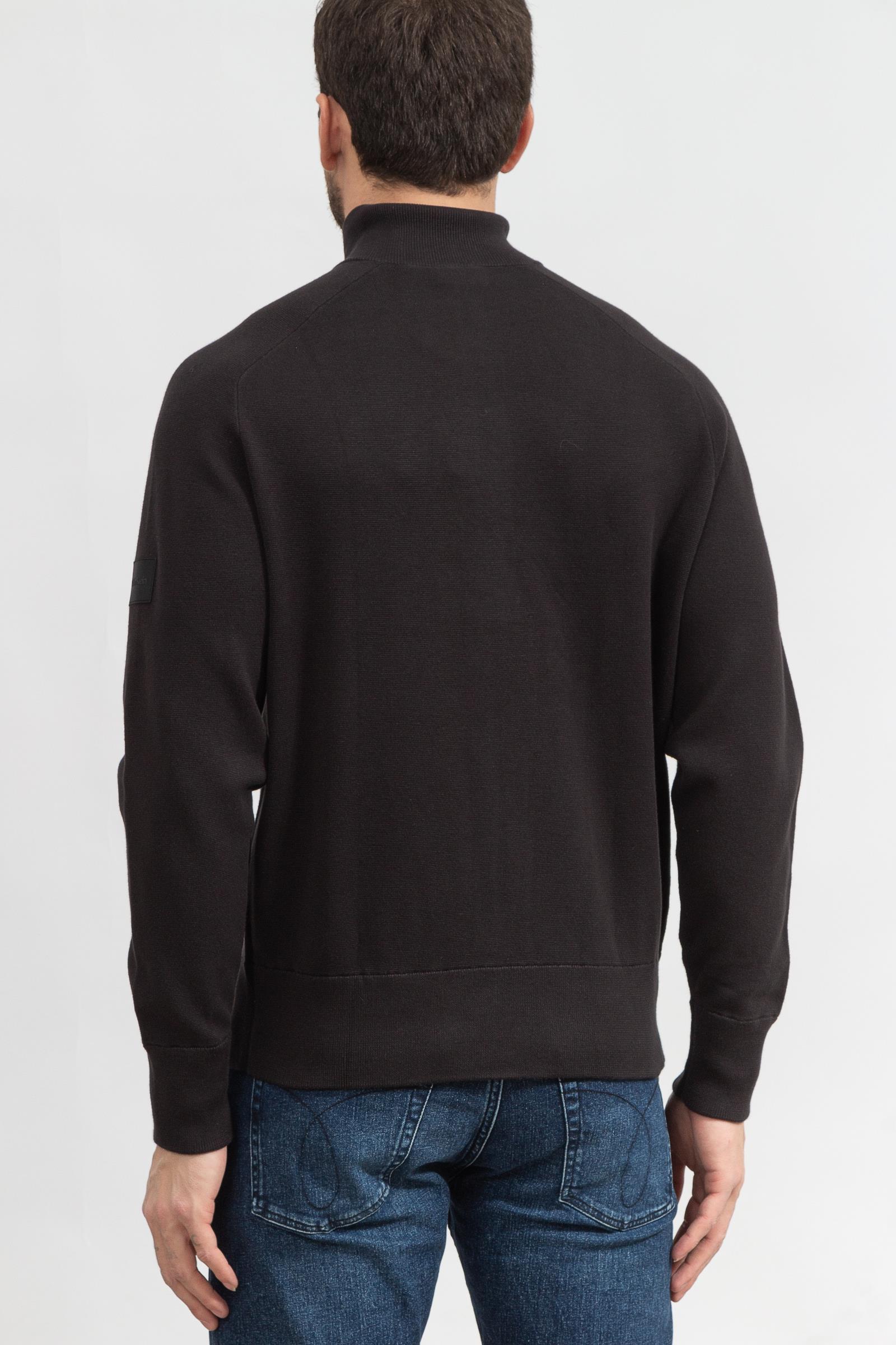 Calvin Klein Milano Stitch Zip Through Jacket Erkek Triko