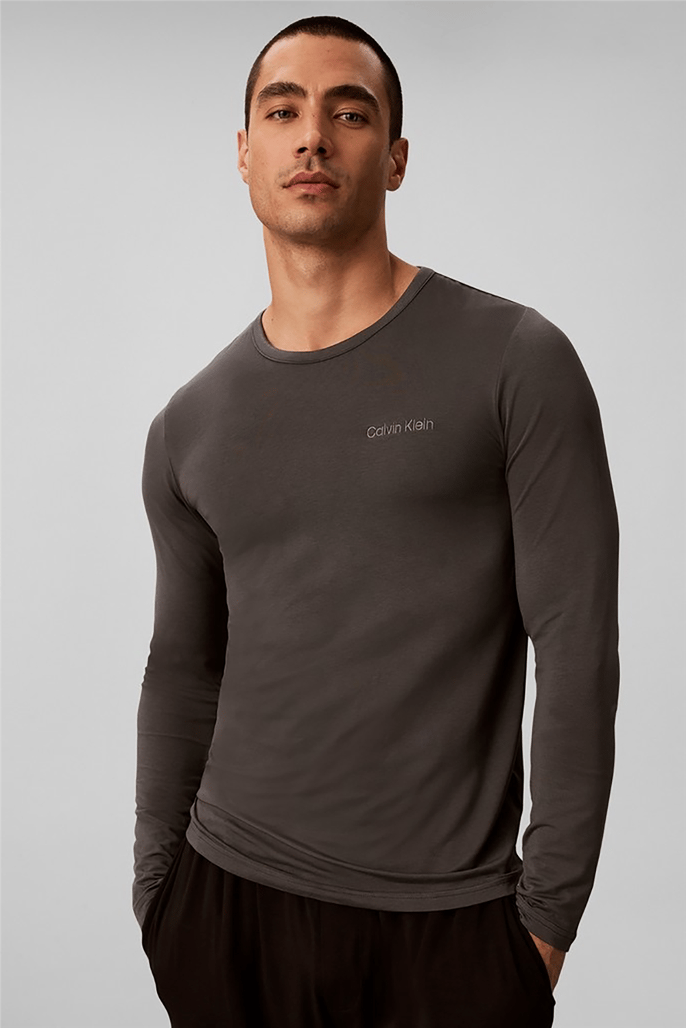 Calvin Klein Modal L/S Crew Neck Erkek Pijama Üstü