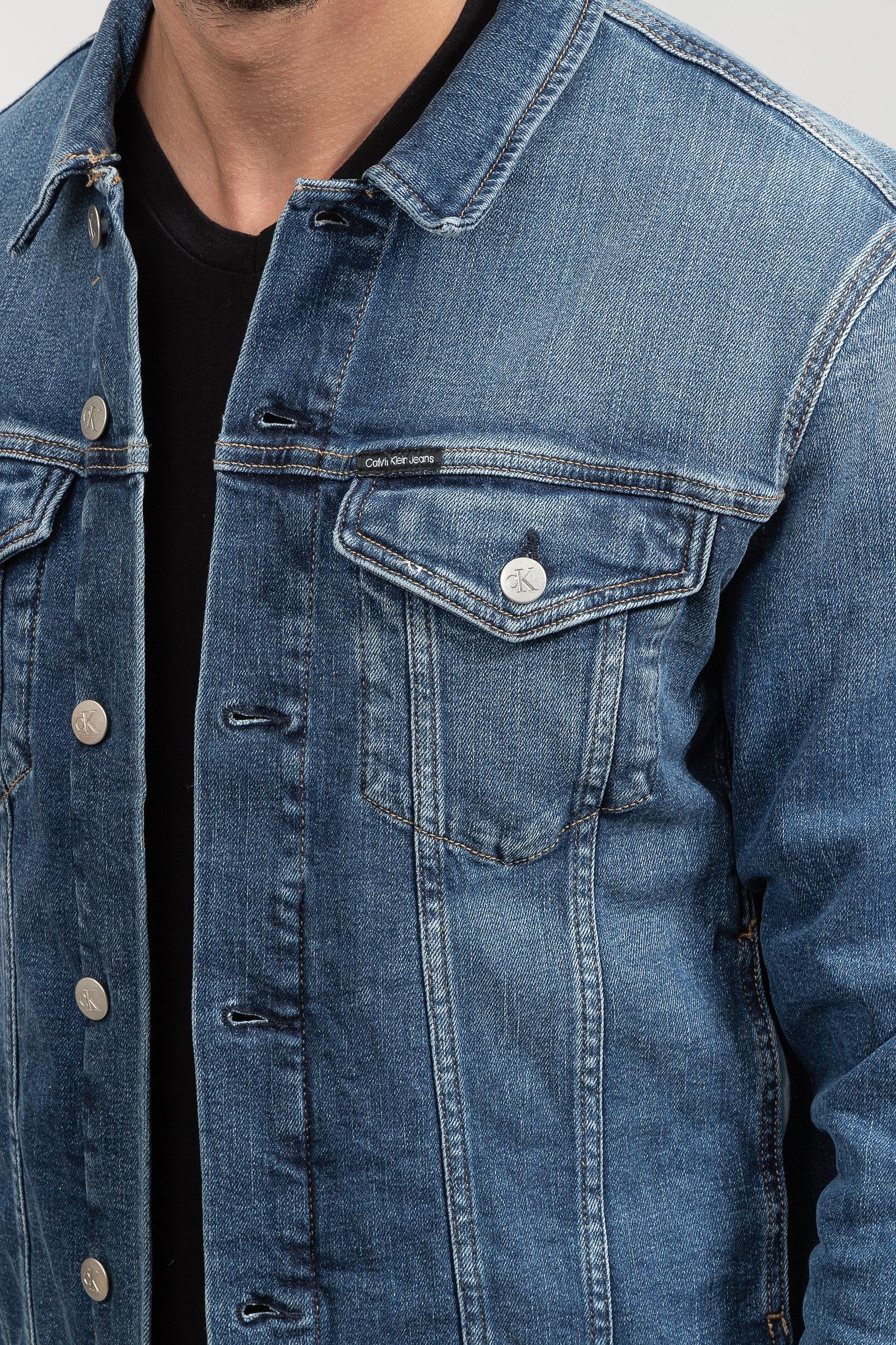 Calvin Klein Modern Essential Denim Erkek Jeans Ceket