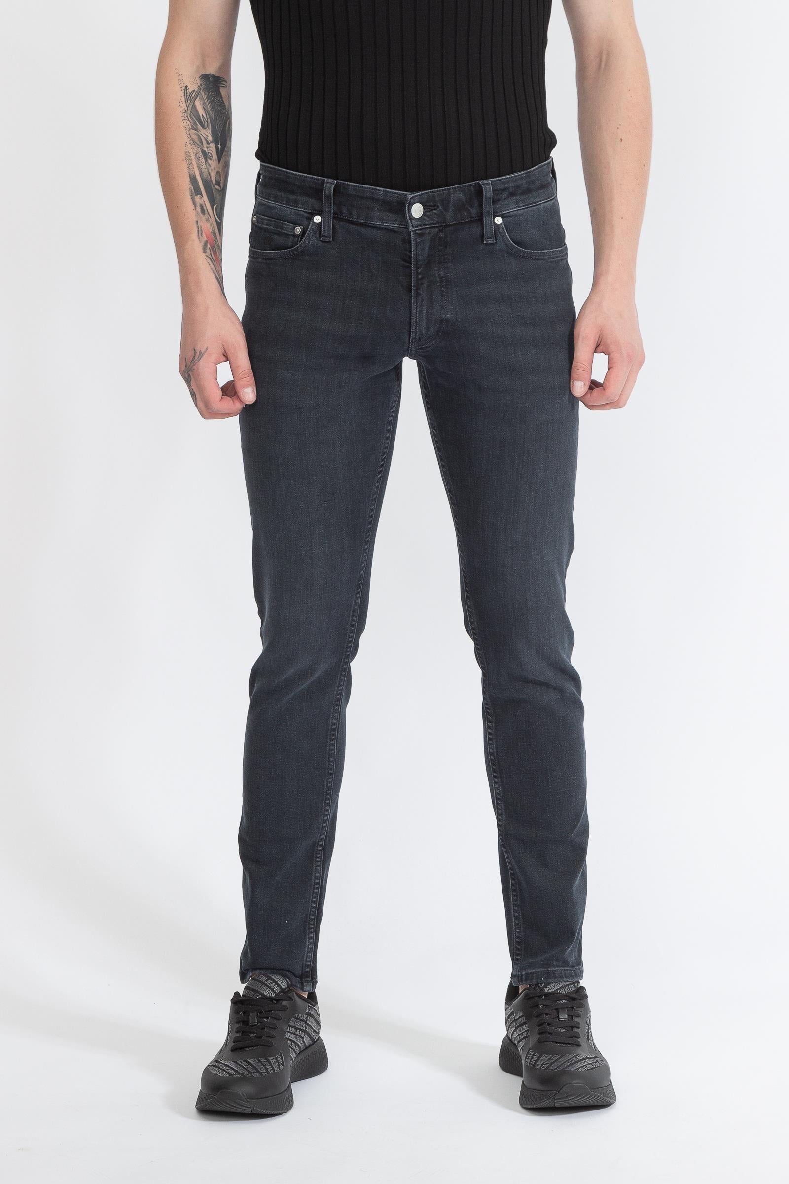 Calvin Klein Modern Slim Denim Dark Blue Erkek Jean Pantolon