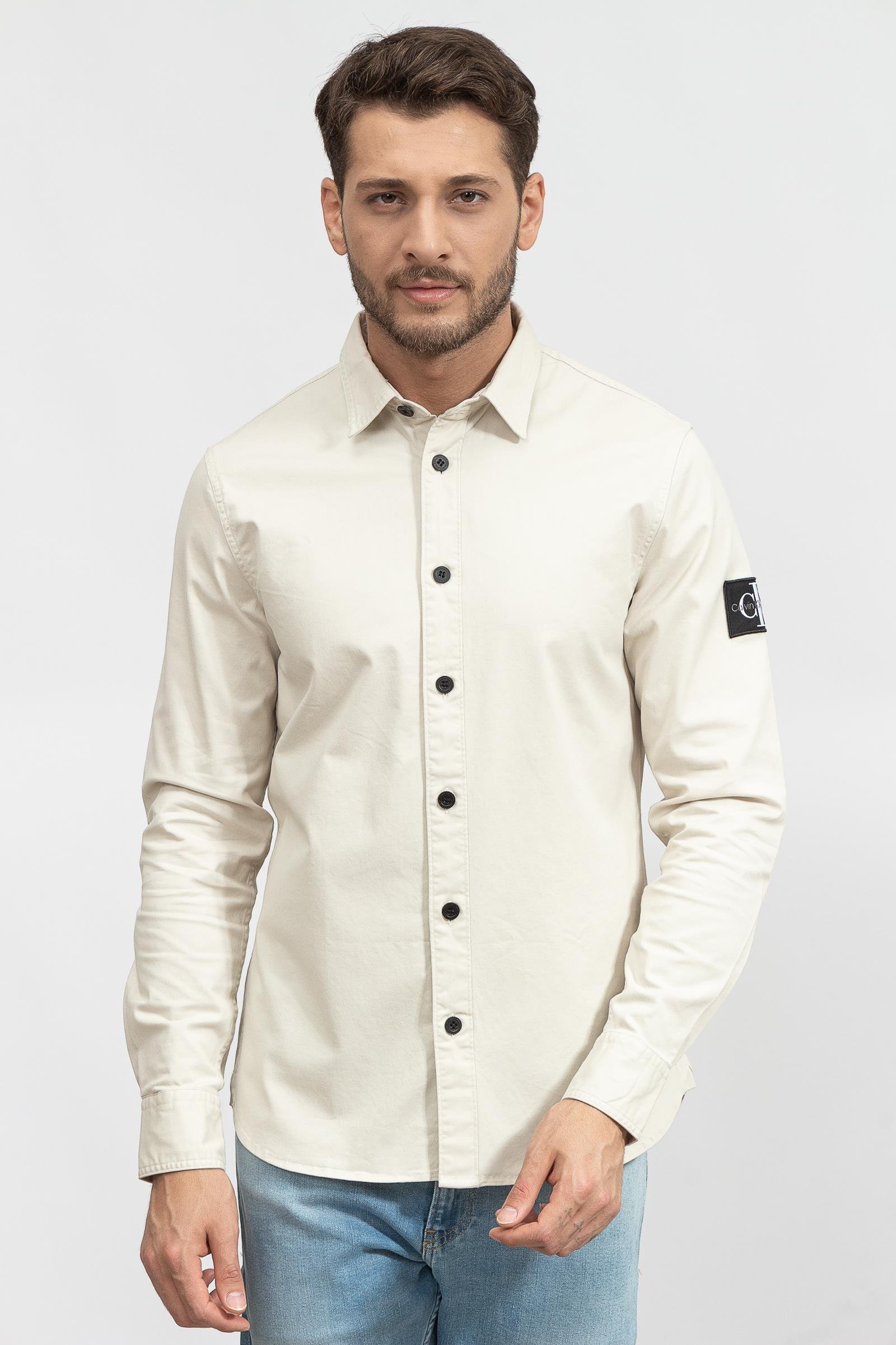 Calvin Klein Monogram Badge Shirt Erkek Gömlek