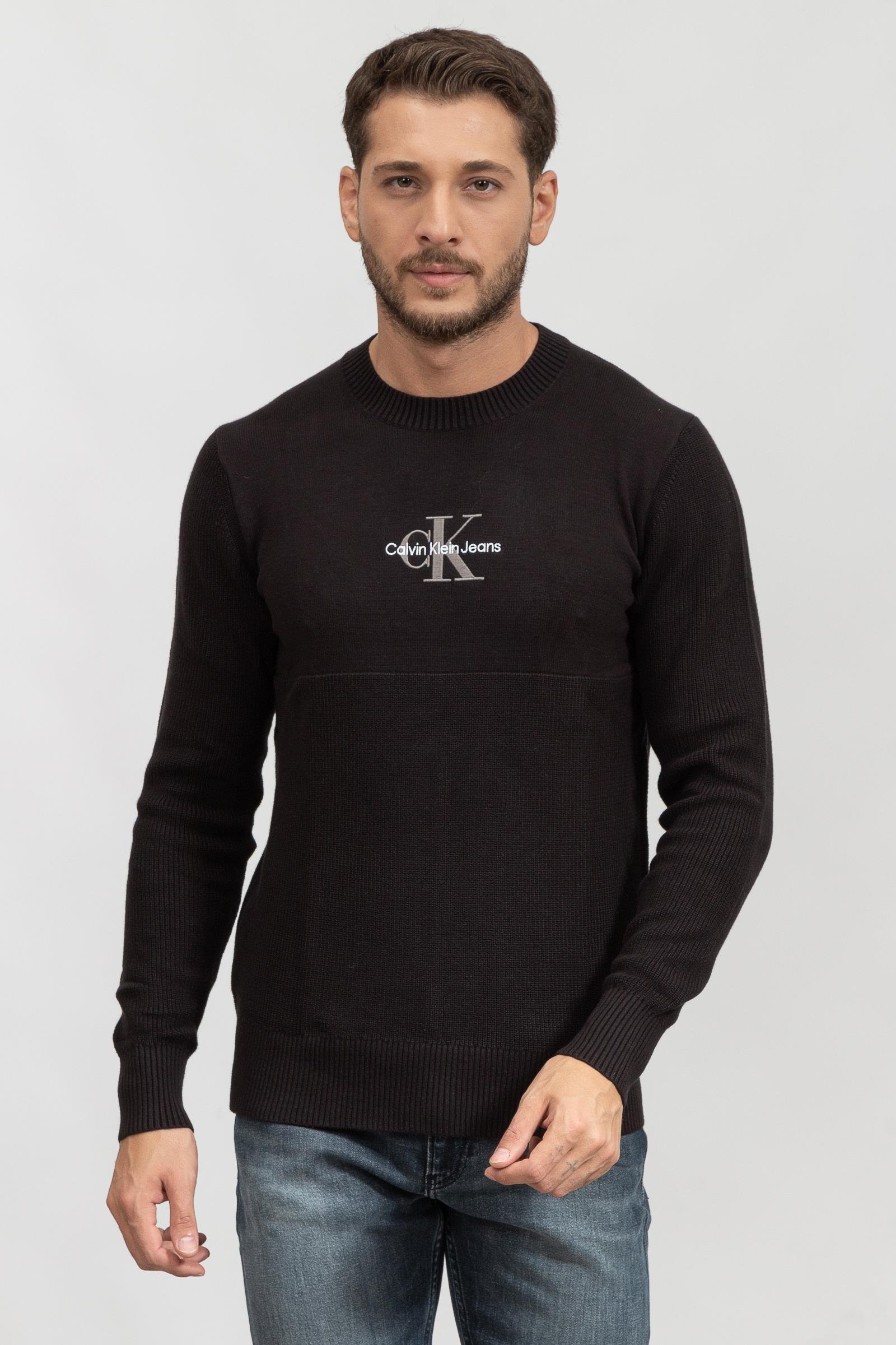 Calvin Klein Monogram Logo Erkek Triko