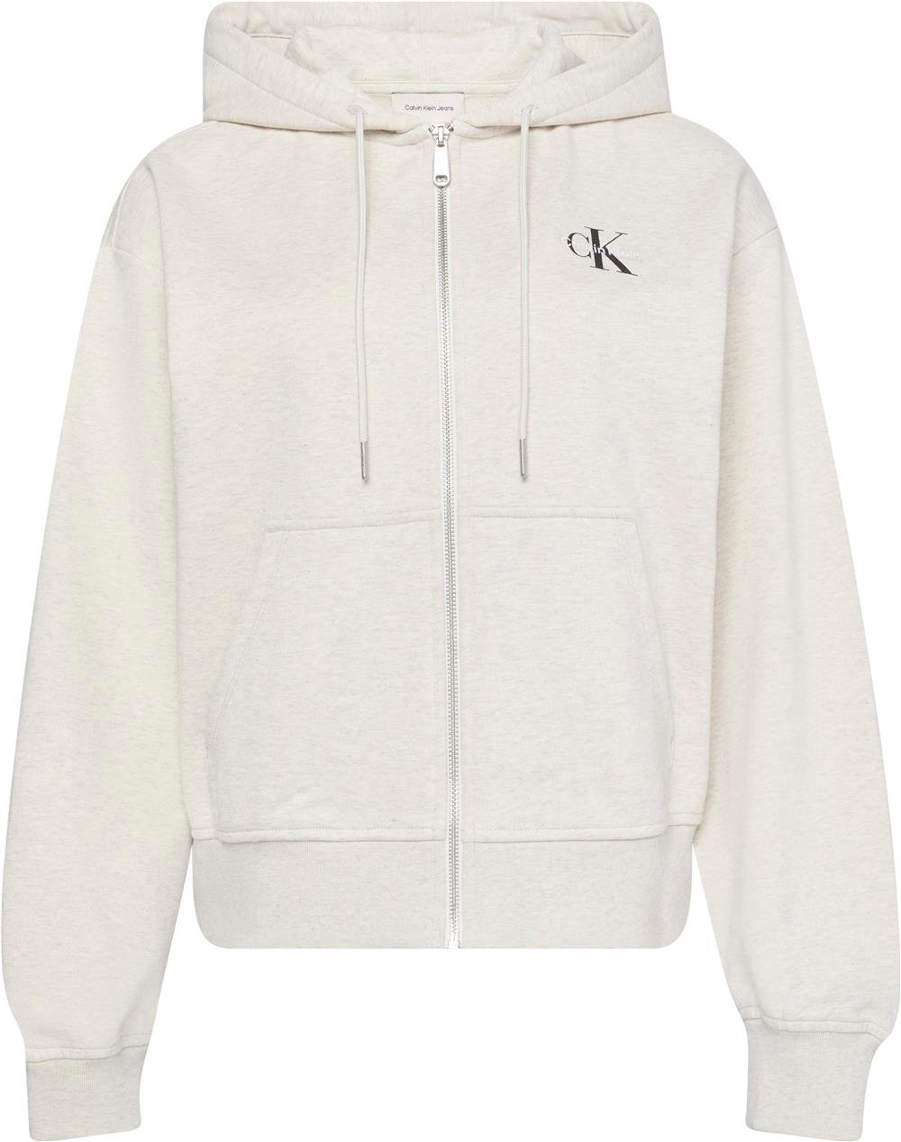 Calvin Klein Monologo French Terry Fz Bf Kadın Kapüşonlu Sweatshirt