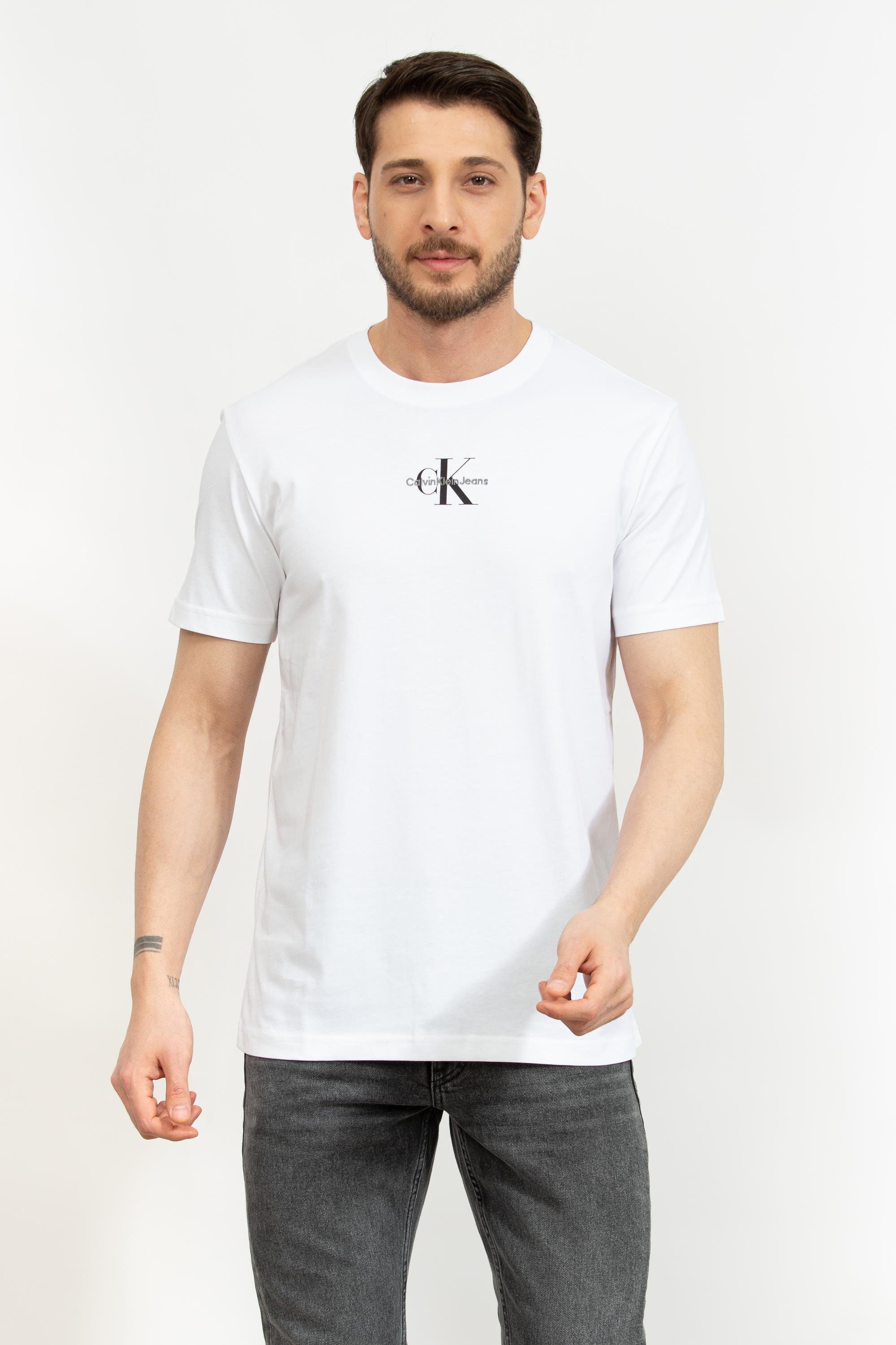 Calvin Klein Monologo Regular Erkek Bisiklet Yaka T-Shirt