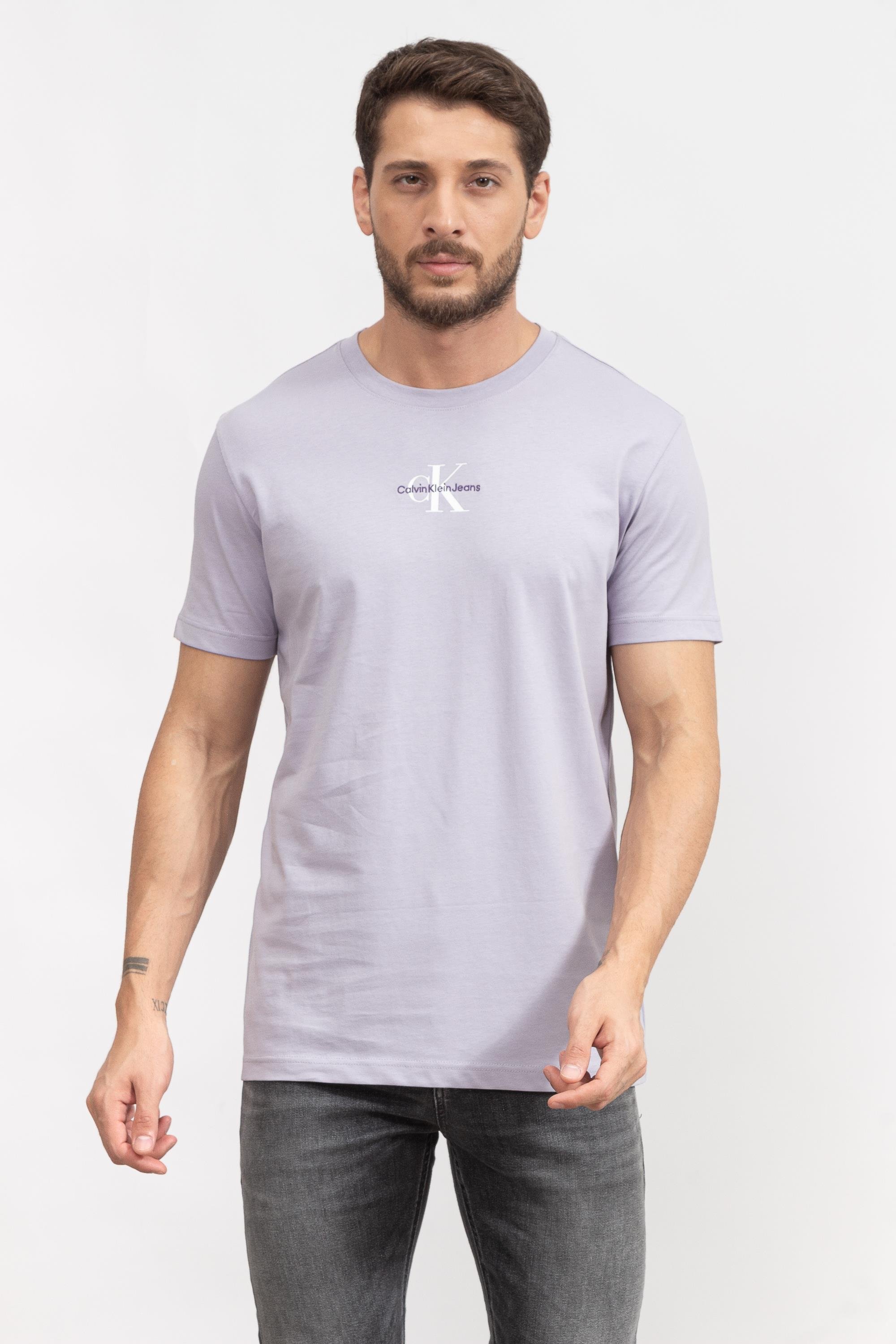 Calvin Klein Monologo Regular Erkek Bisiklet Yaka T-Shirt