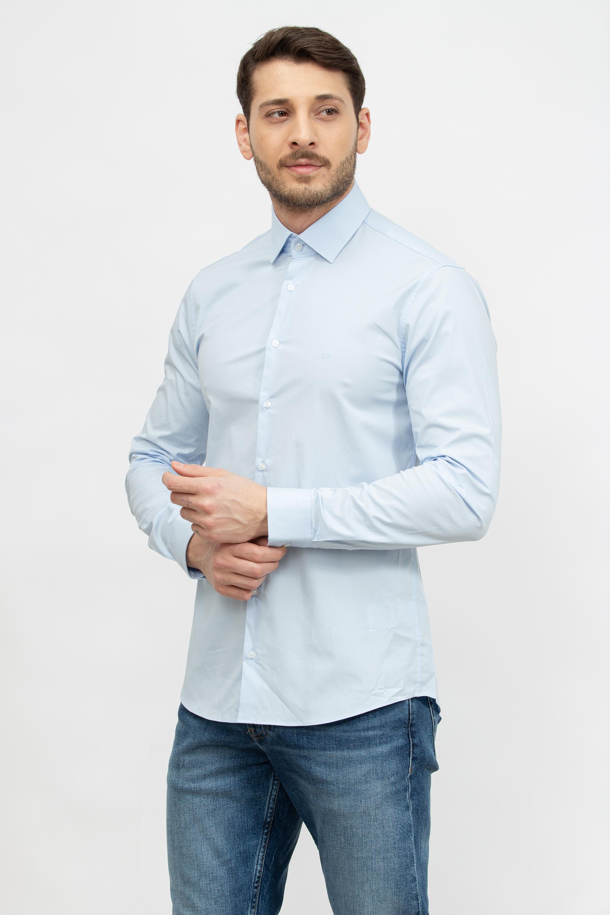 Calvin Klein Poplin Stretch Slim Erkek Gömlek