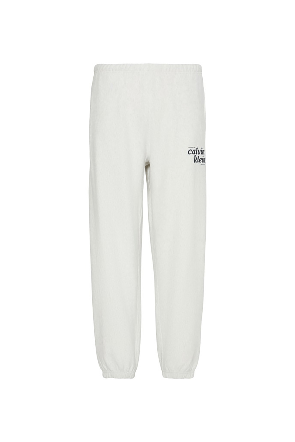 Calvin Klein Premium Terry Graphic Jogger Erkek Eşofman Altı Beyaz