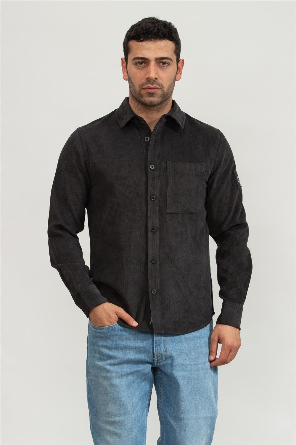 Calvin Klein Reg Fit Corduroy Erkek Gömlek