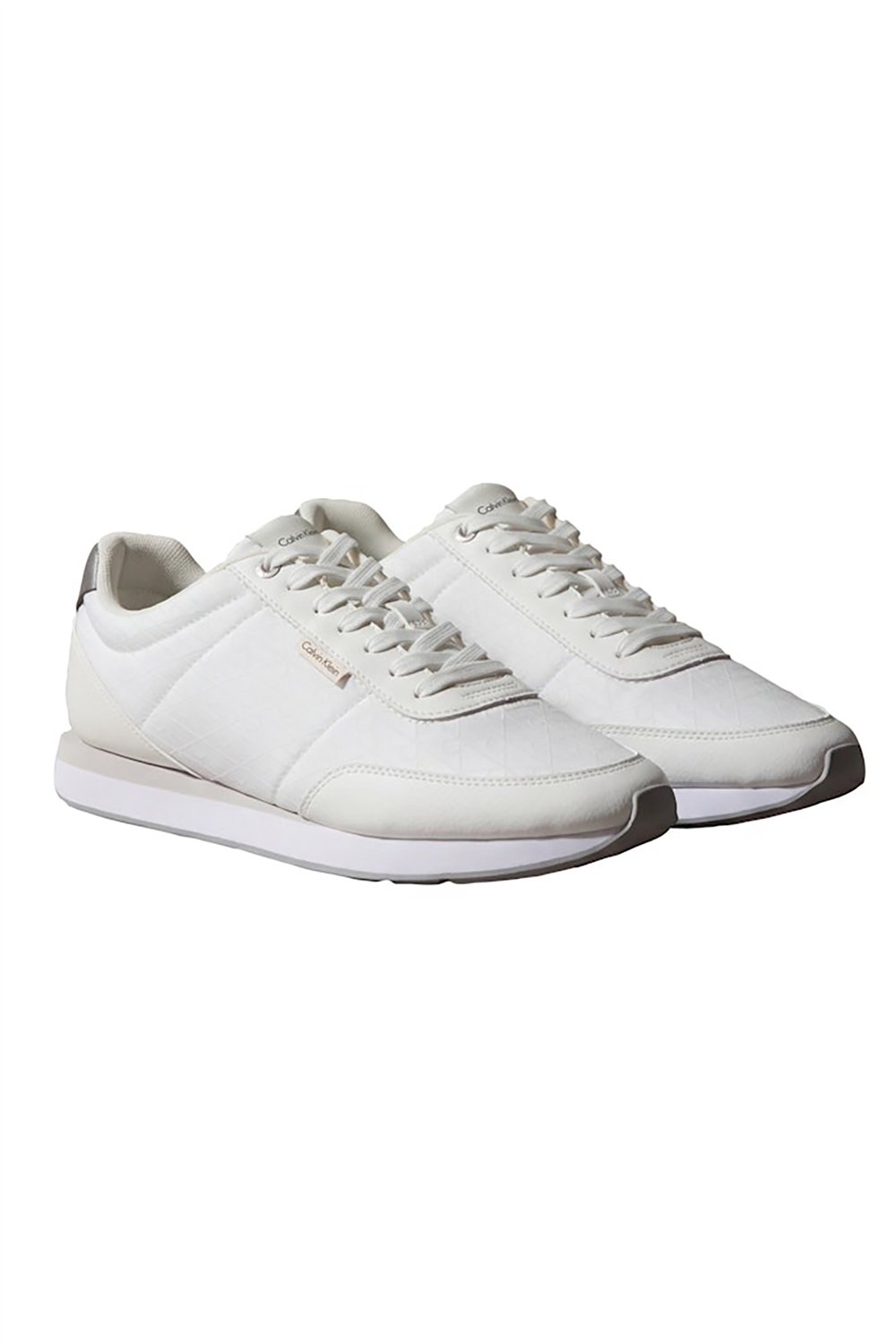 Calvin Klein Retro Runner T Lth Aop Ny Erkek Sneaker Beyaz